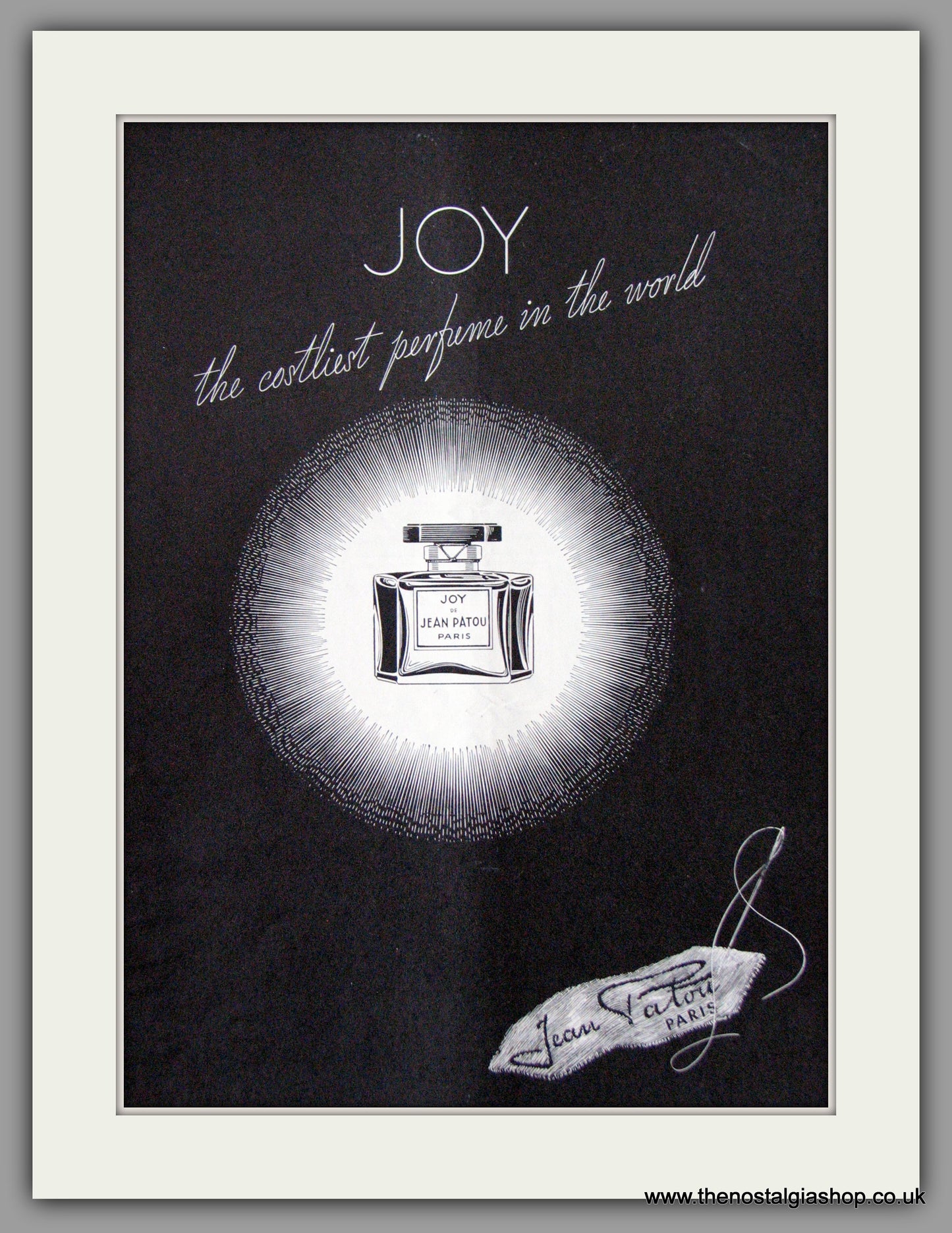 Jean Patou JOY. Paris. Perfume. Original Advert 1948 (ref AD51671)