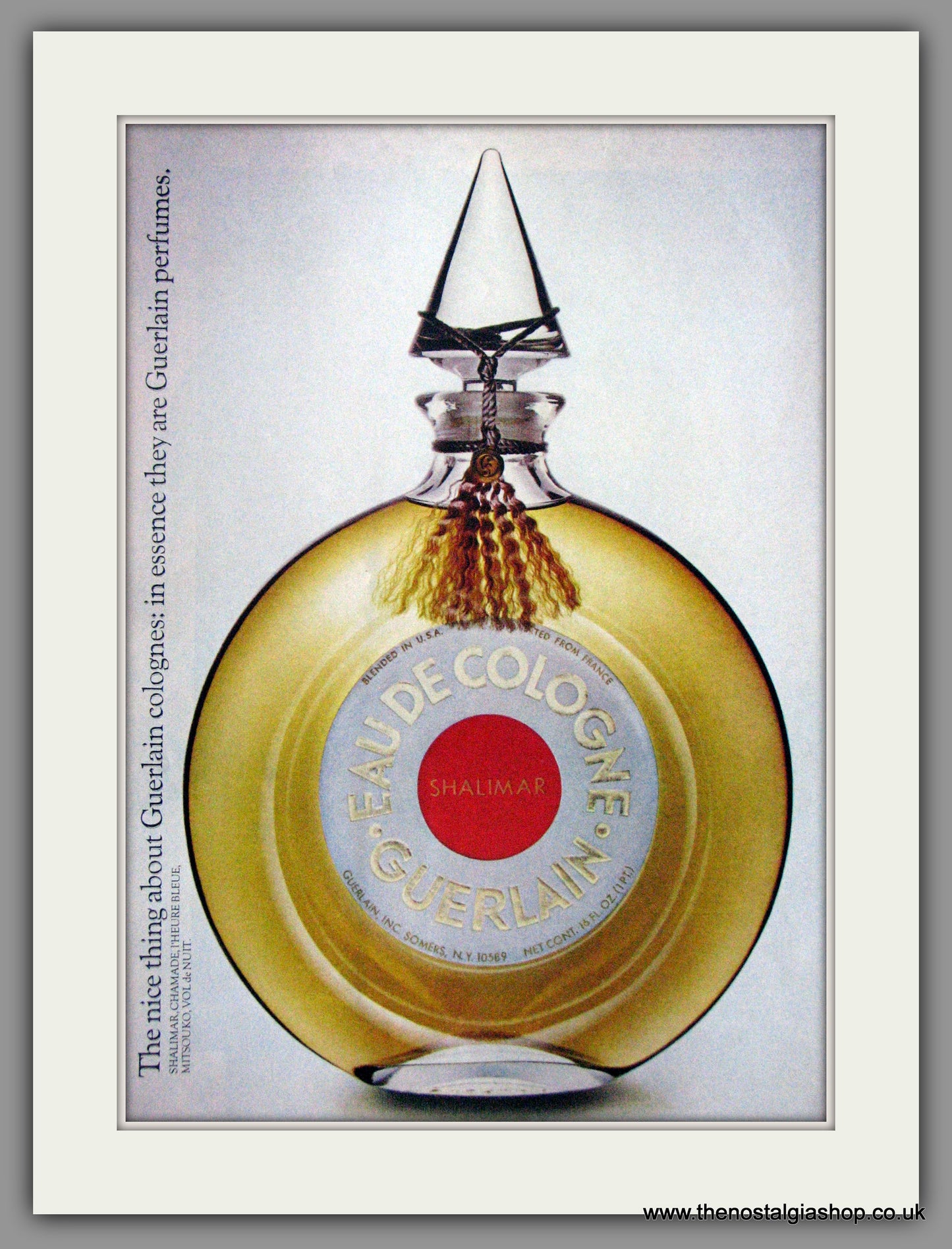 Guerlain. Shalimar. Paris. Perfume. Original Advert 1974 (ref AD51674)
