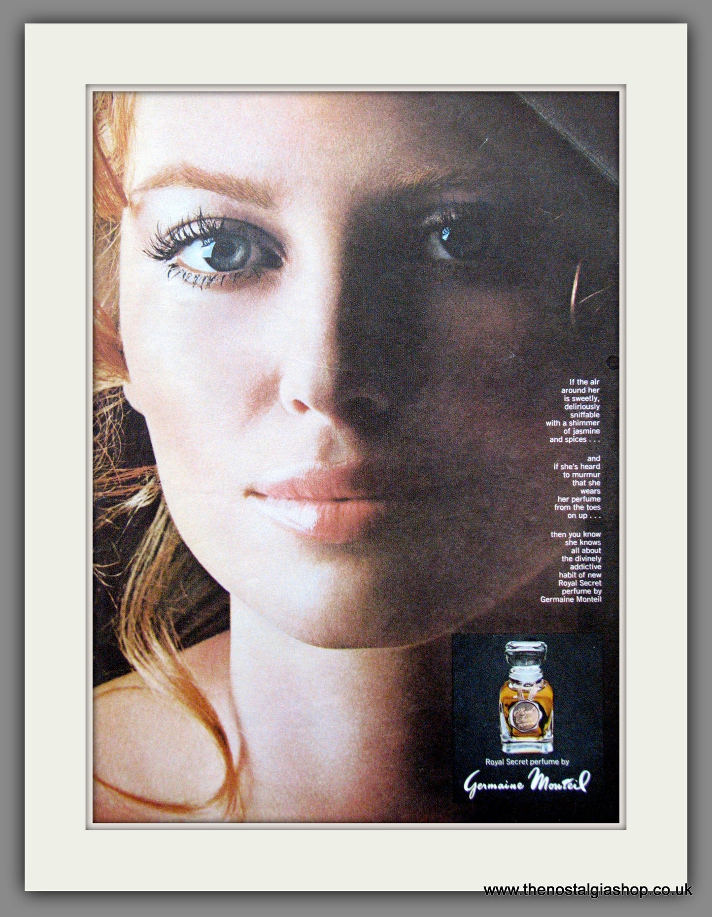Germaine Monteil, Royal Secret. Perfume. Original Advert 1969 (ref AD51693)