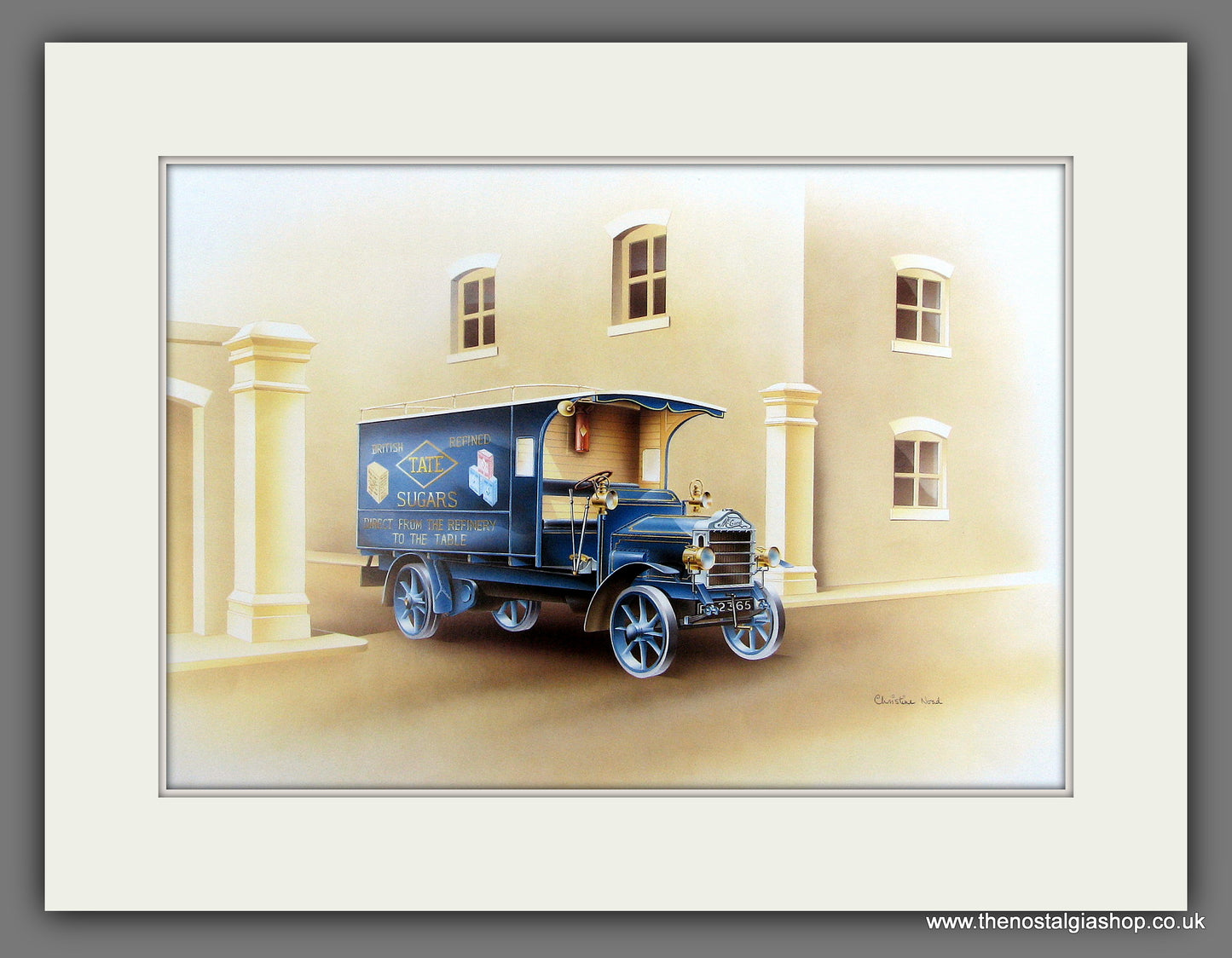Tate Sugars. McCurd 5 Ton Box Lorry 1913. Mounted print