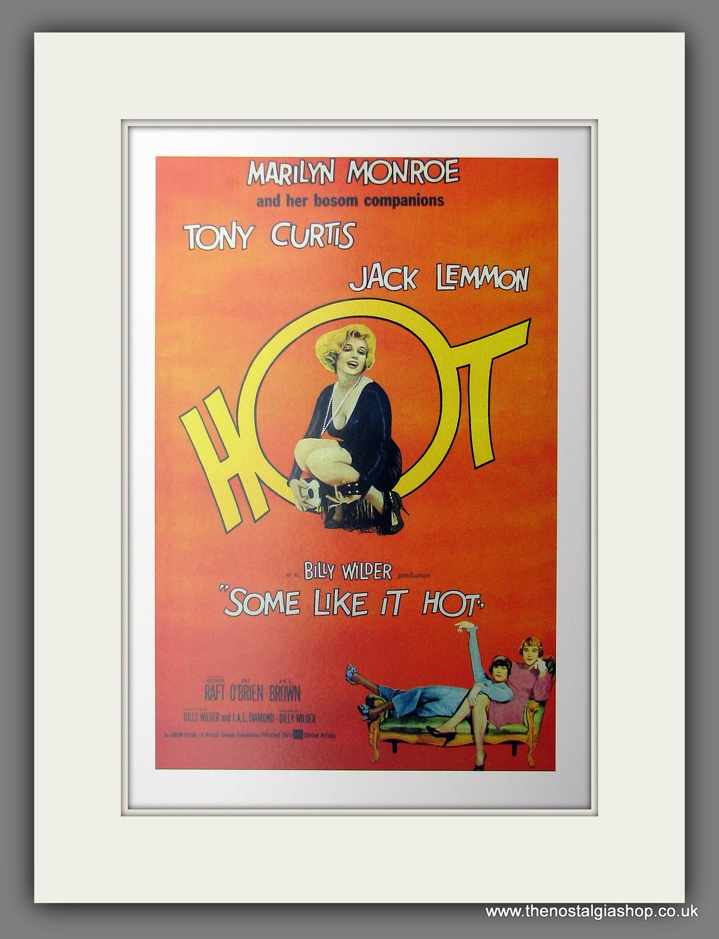 Some Like It Hot. Marilyn Monroe. Reproduction Advert (ref PR13448)