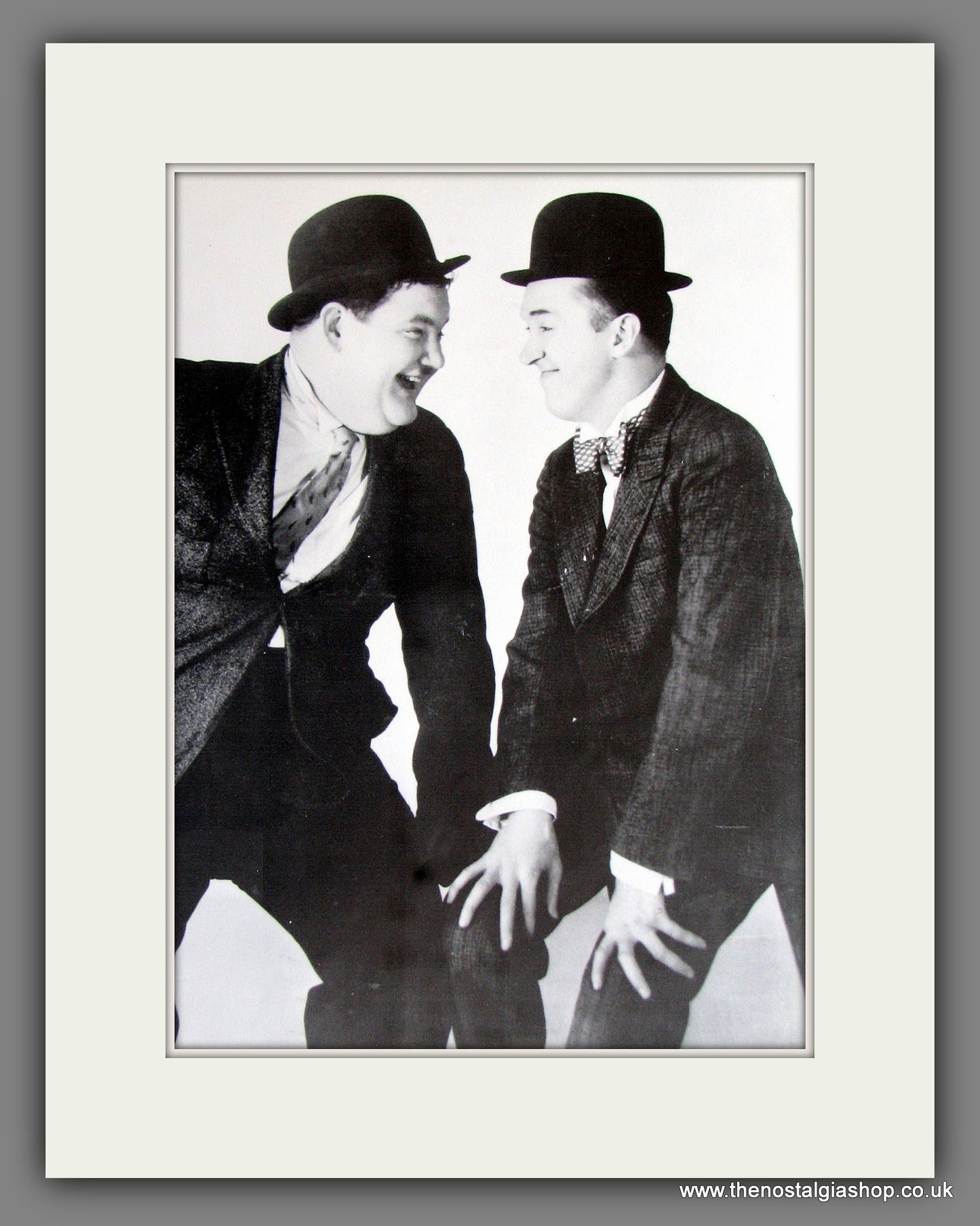 Laurel and Hardy. Mounted Print.