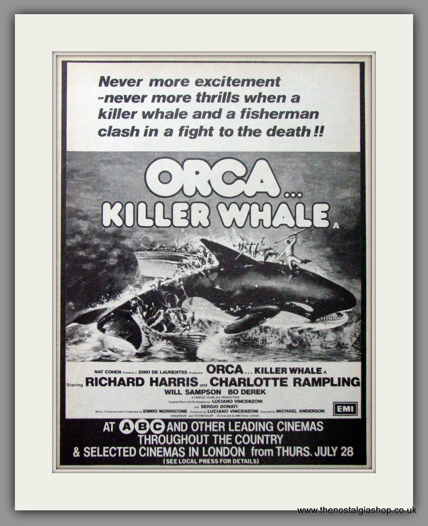 Orca...Killer Whale Original Advert 1977(ref AD518)