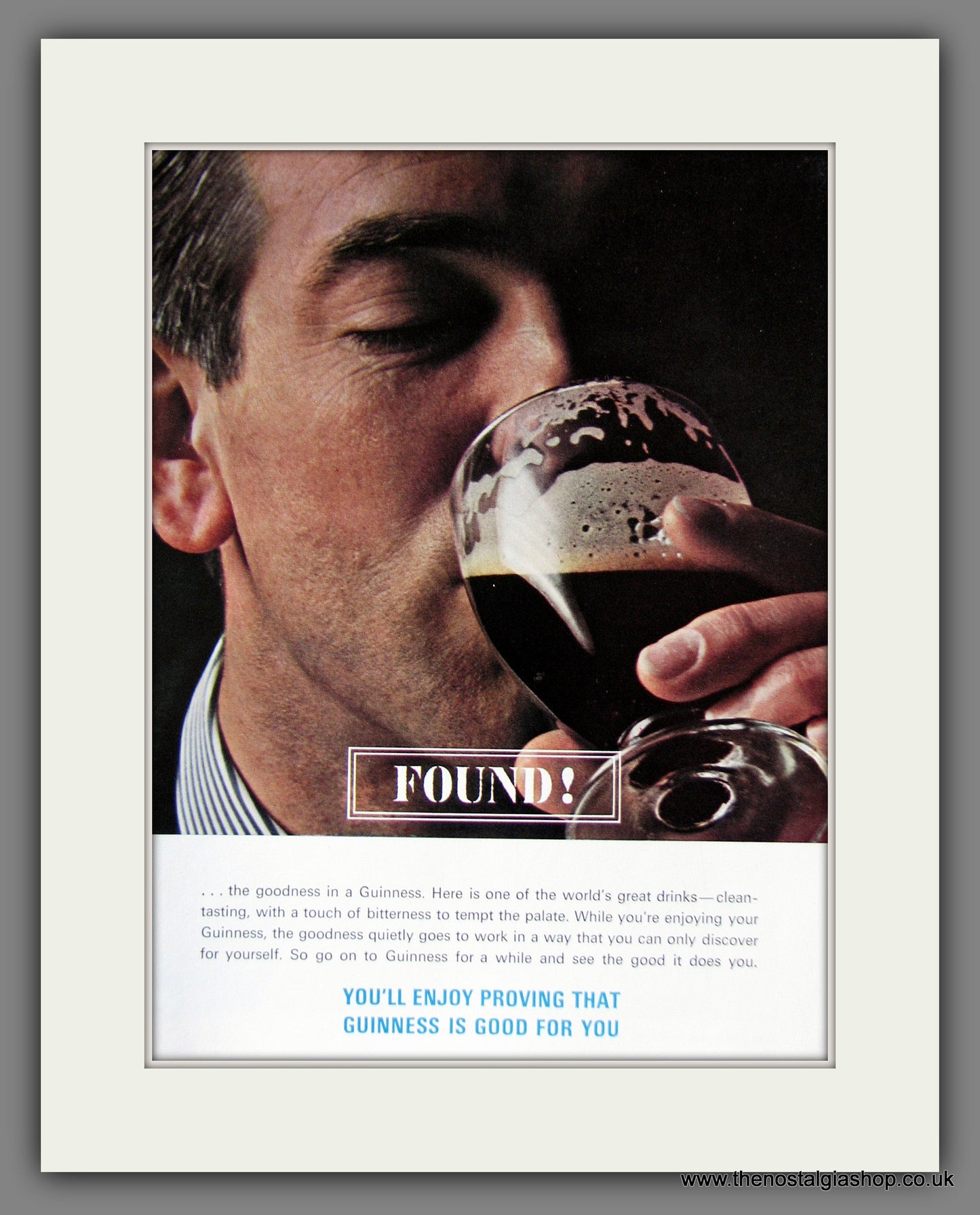 Guinness. Found! 1963 Original Advert (ref AD56334)