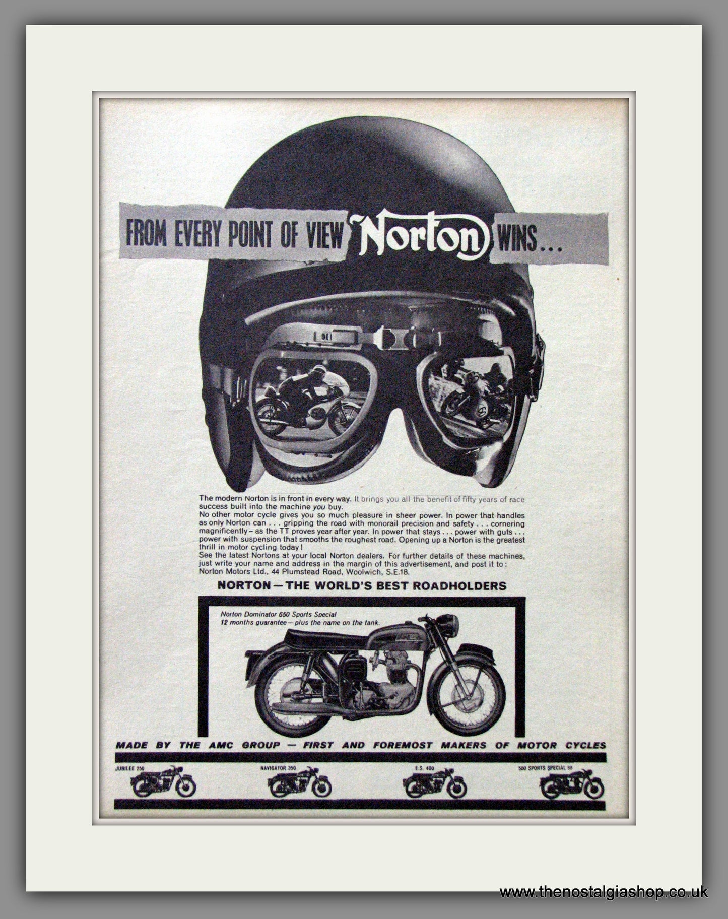 Norton Wins!. Original Advert 1964 (ref AD51971)