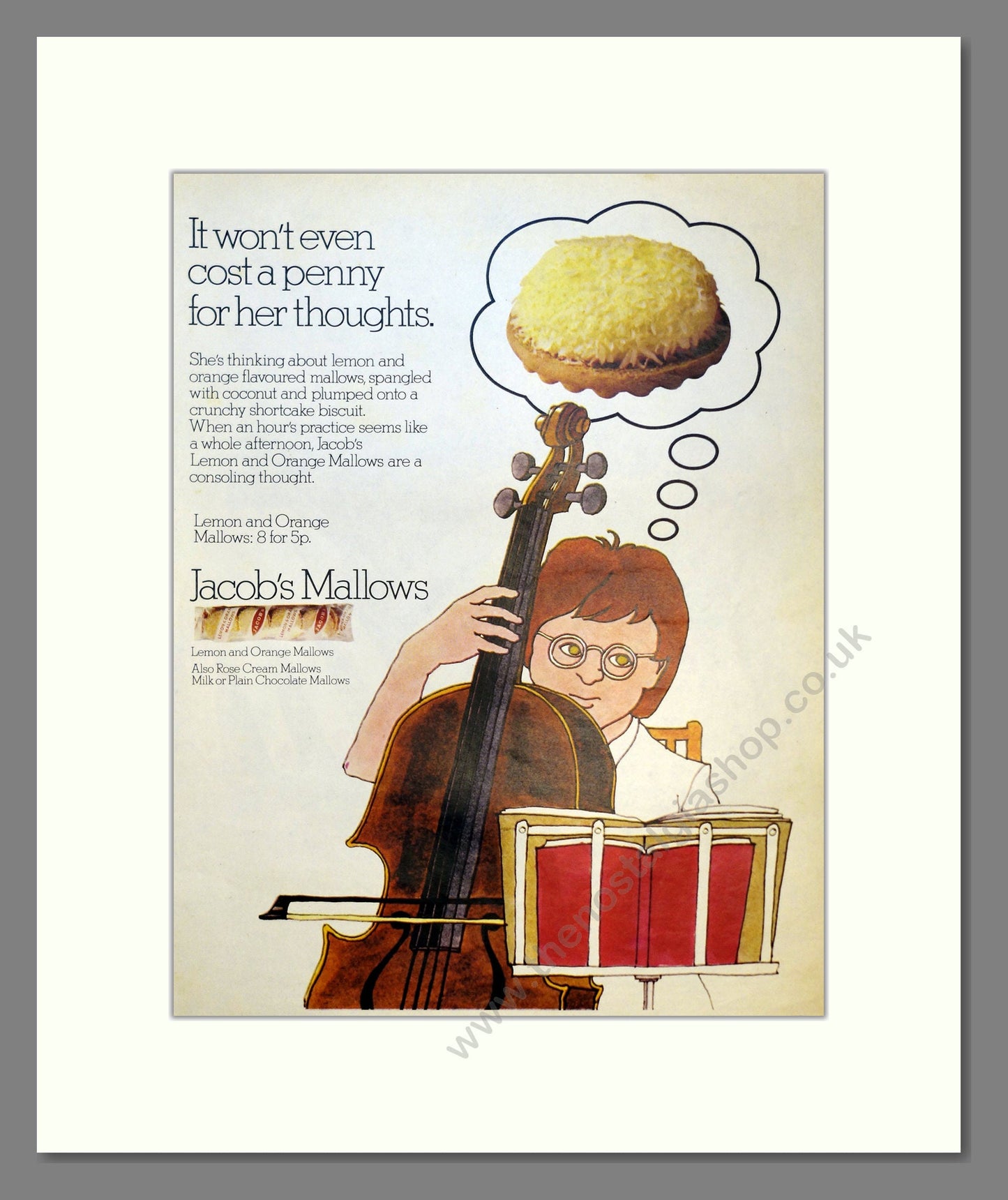 Jacob's Mallows. Vintage Advert 1972 (ref AD301491)