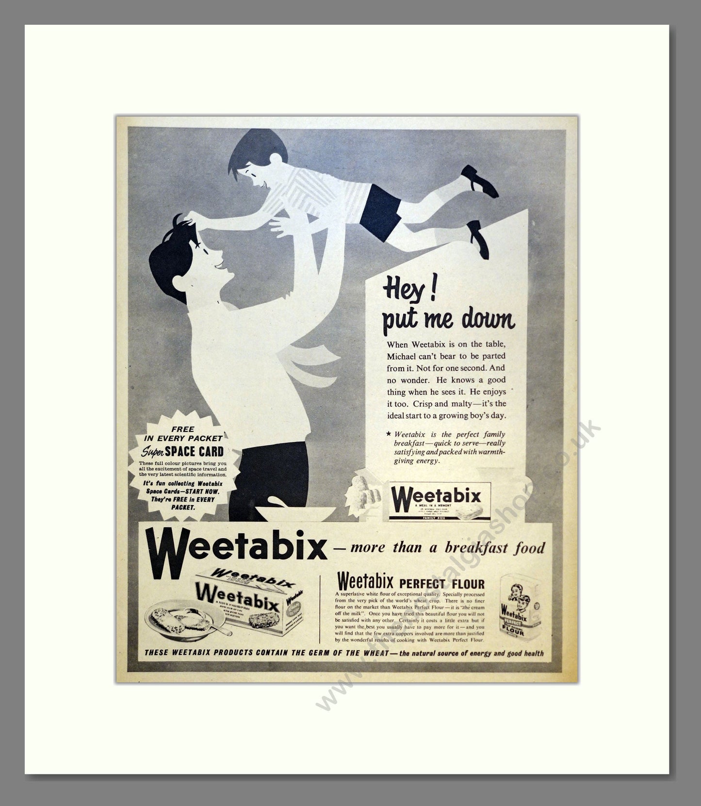 Weetabix. Vintage Advert 1958 (ref AD301574)