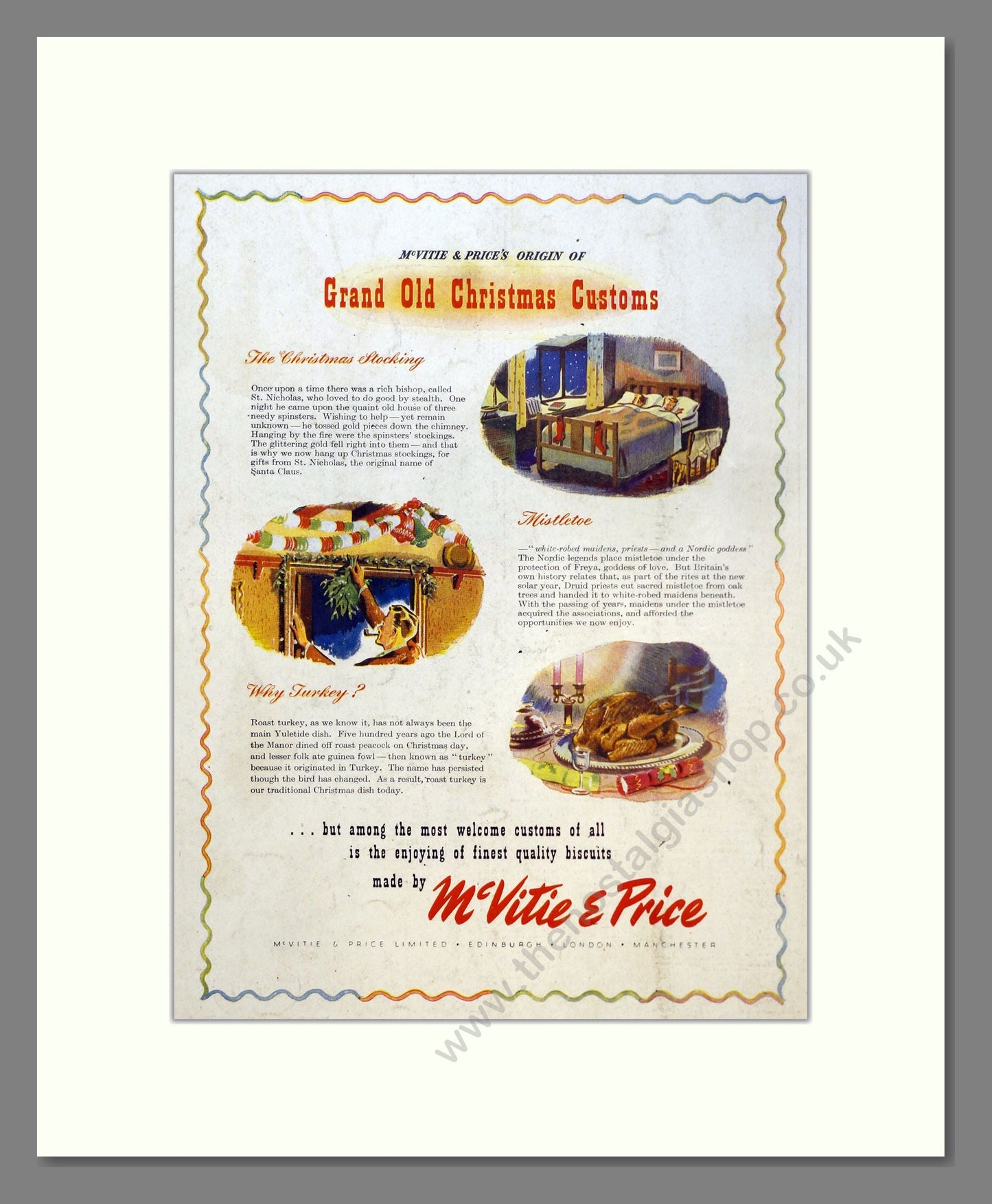 McVitie and Price. Vintage Advert 1949 (ref AD301614)