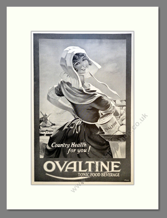 Ovaltine. Vintage Advert 1927 (ref AD301705)