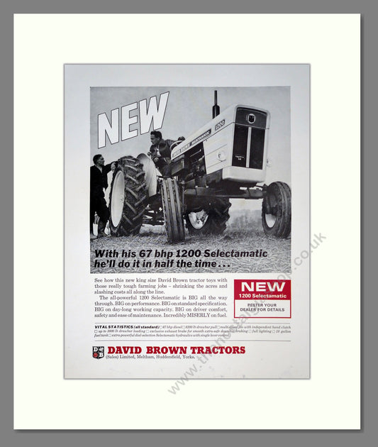 David Brown Tractors. Vintage Advert (ref AD301787)