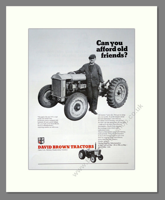 David Brown Tractors. Vintage Advert (ref AD301789)