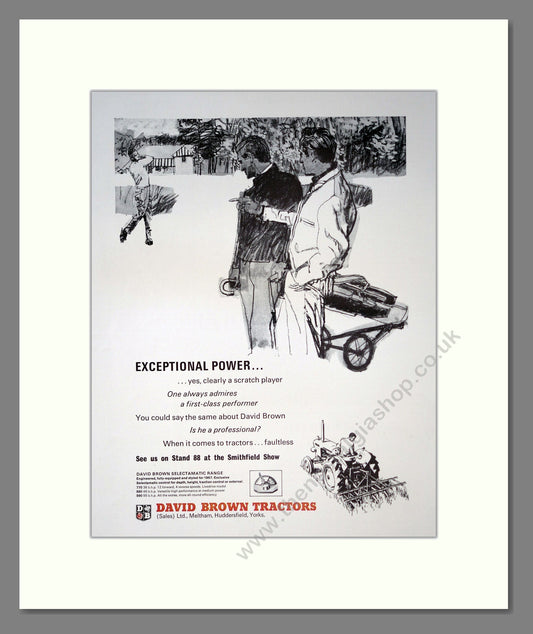 David Brown Tractors. Vintage Advert (ref AD301790)