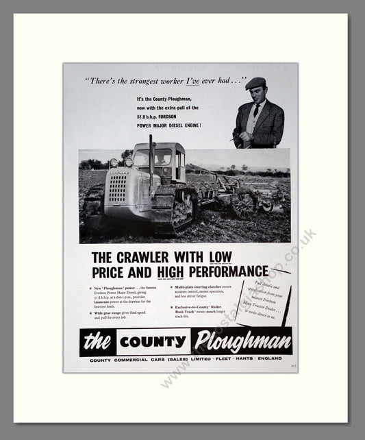 County Ploughman. Vintage Advert (ref AD301803)