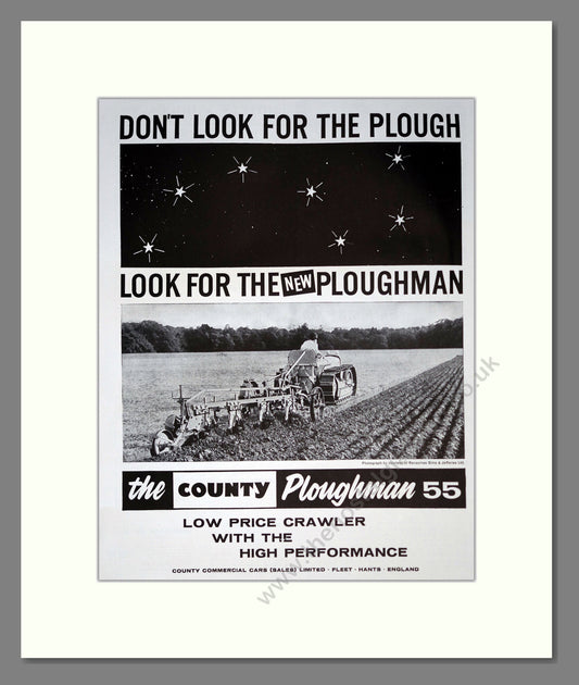 County Ploughman. Vintage Advert (ref AD301804)