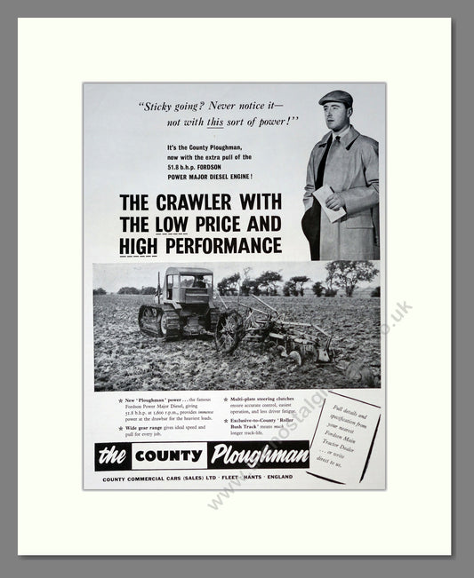 County Ploughman. Vintage Advert (ref AD301805)