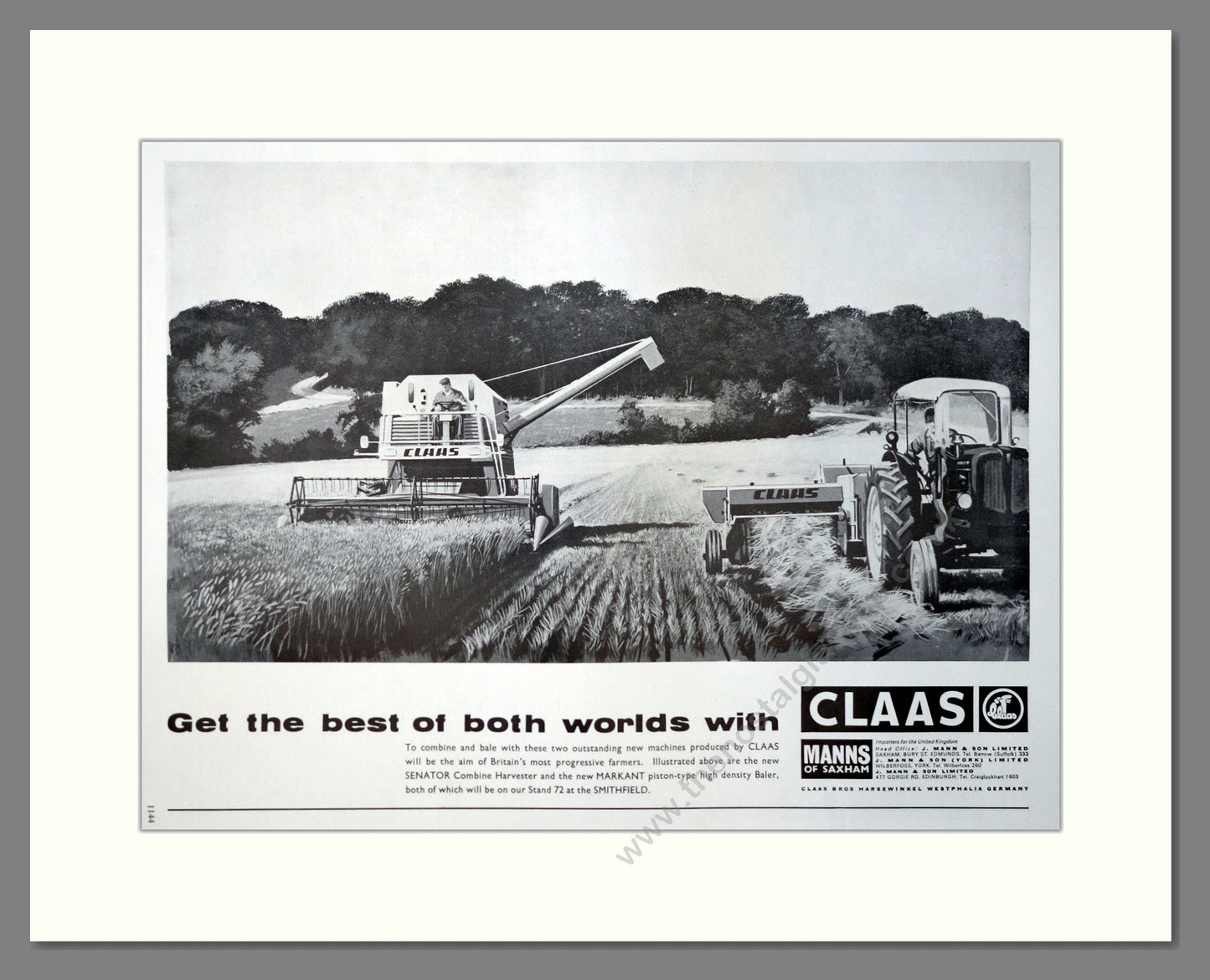 Claas Combines. Vintage Advert (ref AD301822)