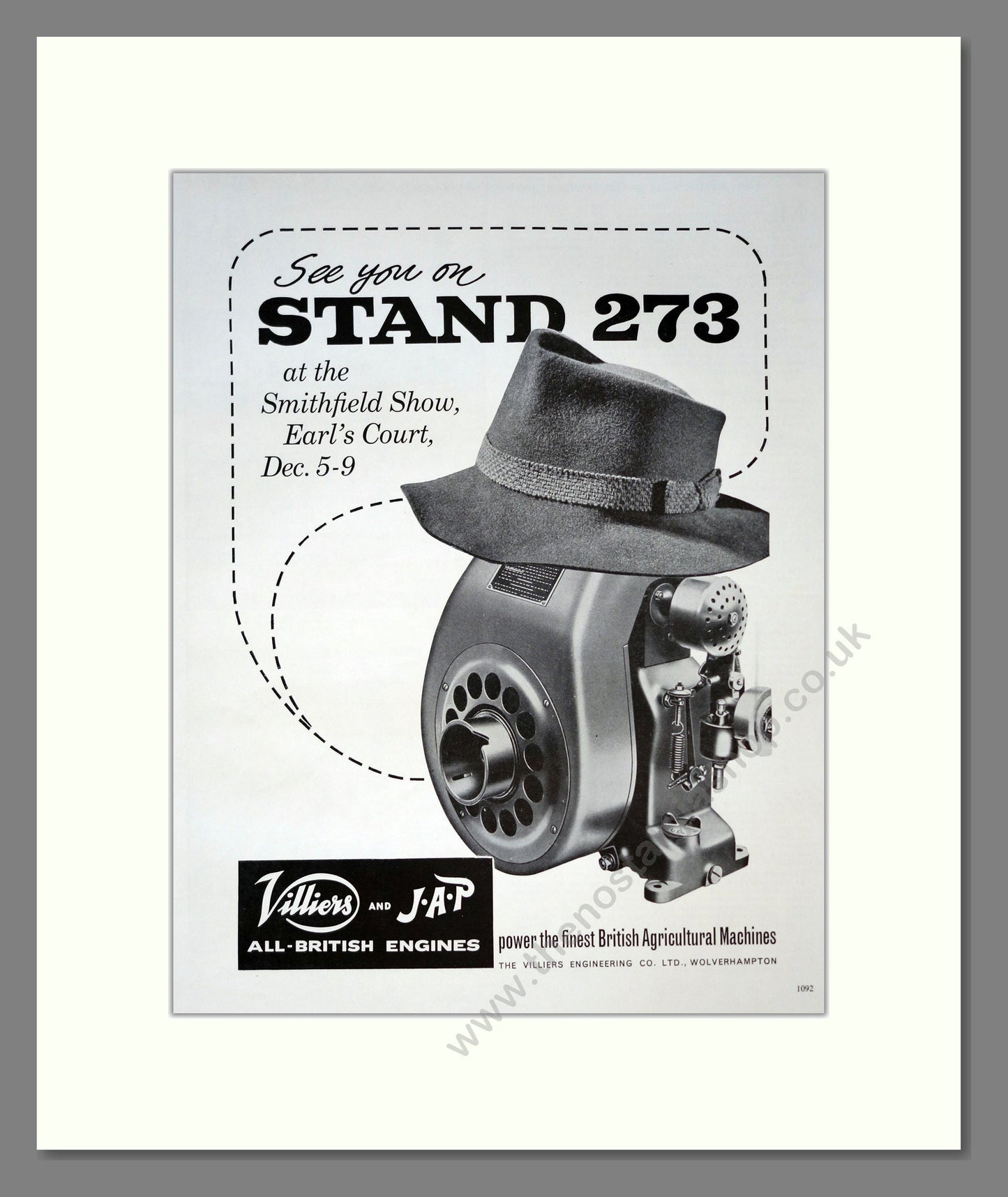 Villiers And JAP Engines. Vintage Advert (ref AD301839)