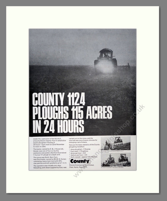 County 1124 Plough. Vintage Advert (ref AD301844)