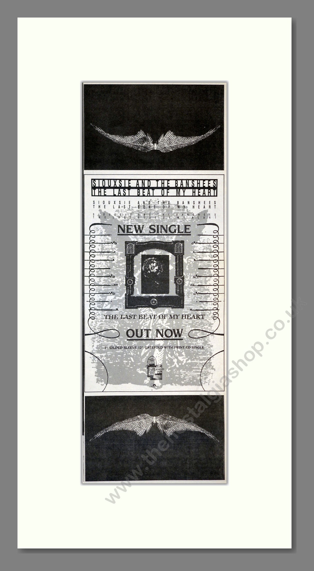 Siouxsie And The Banshees - The Last Beat Of My Heart. Vintage Advert 1988 (ref AD201151)