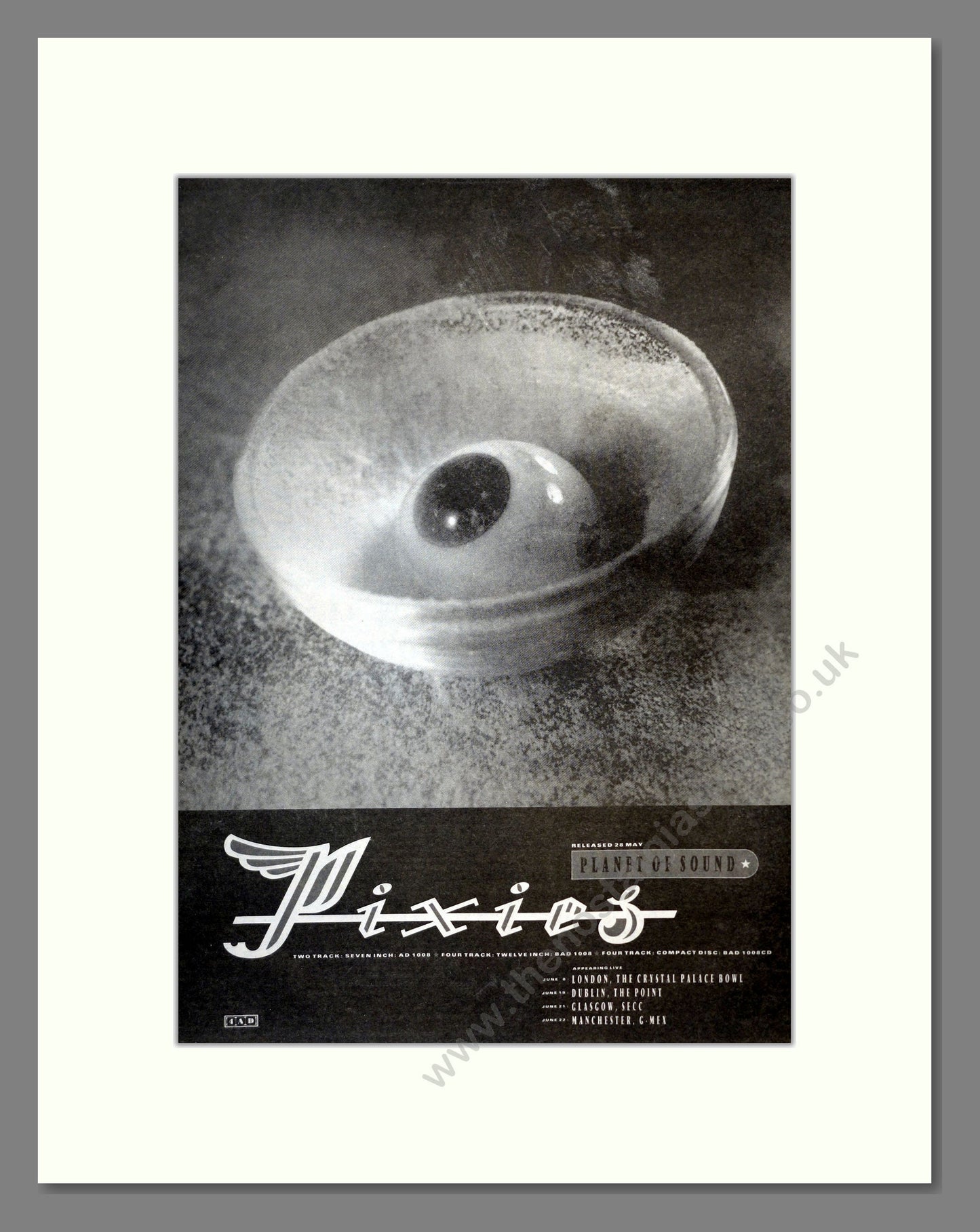 Pixies - Planet Of Sound. Vintage Advert 1991 (ref AD17315)