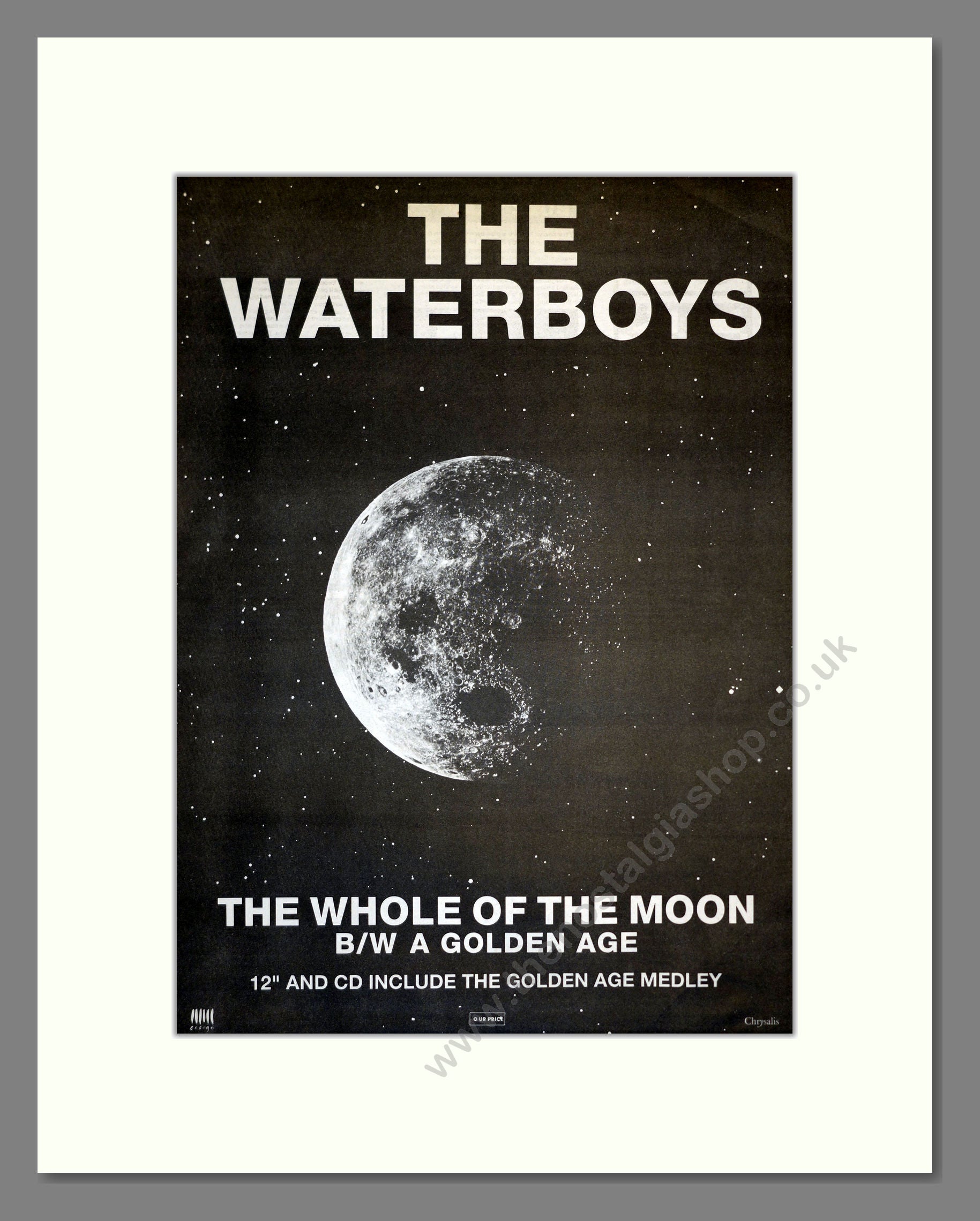 Waterboys (The) - The Whole Of The Moon. Vintage Advert 1991 (ref