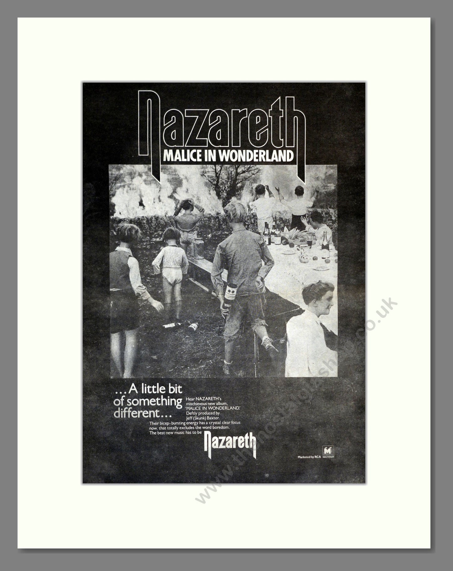 Nazareth - Malice In Wonderland. Vintage Advert 1980 (ref AD17434)