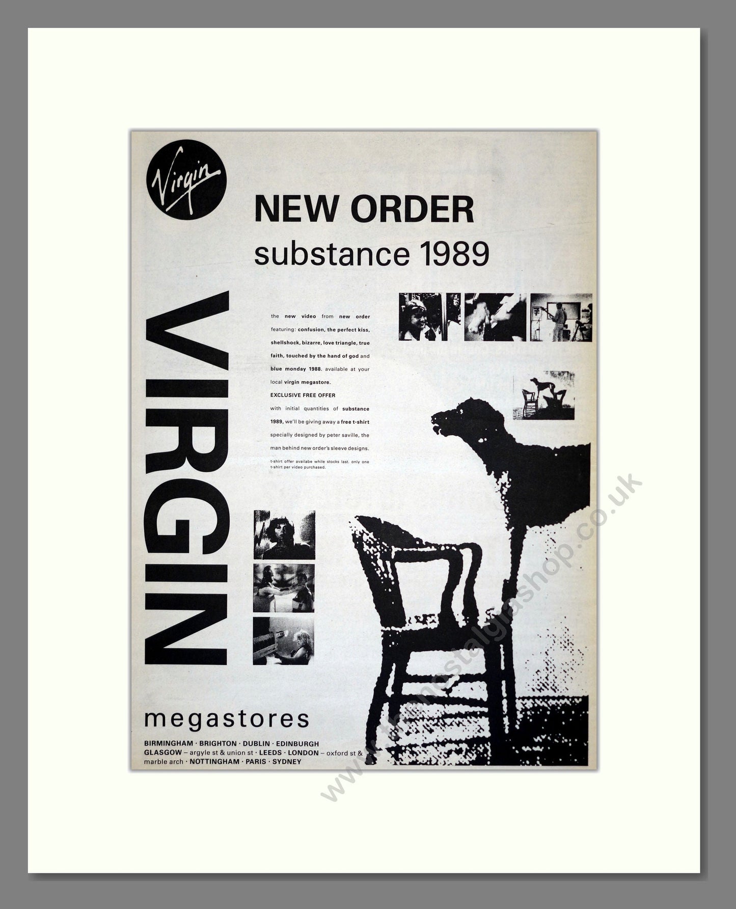 New Order - Substance 1989. Vintage Advert 1989 (ref AD17456)