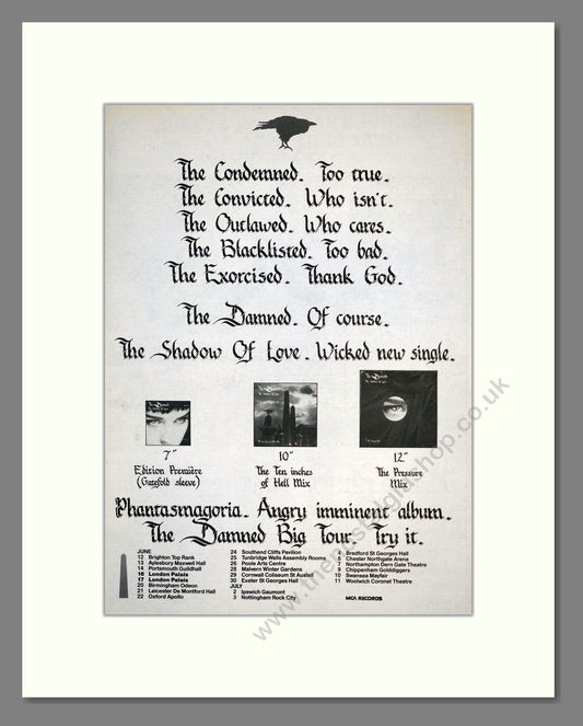 Damned (The) - Phantasmagoria. Vintage Advert 1985 (ref AD17501)