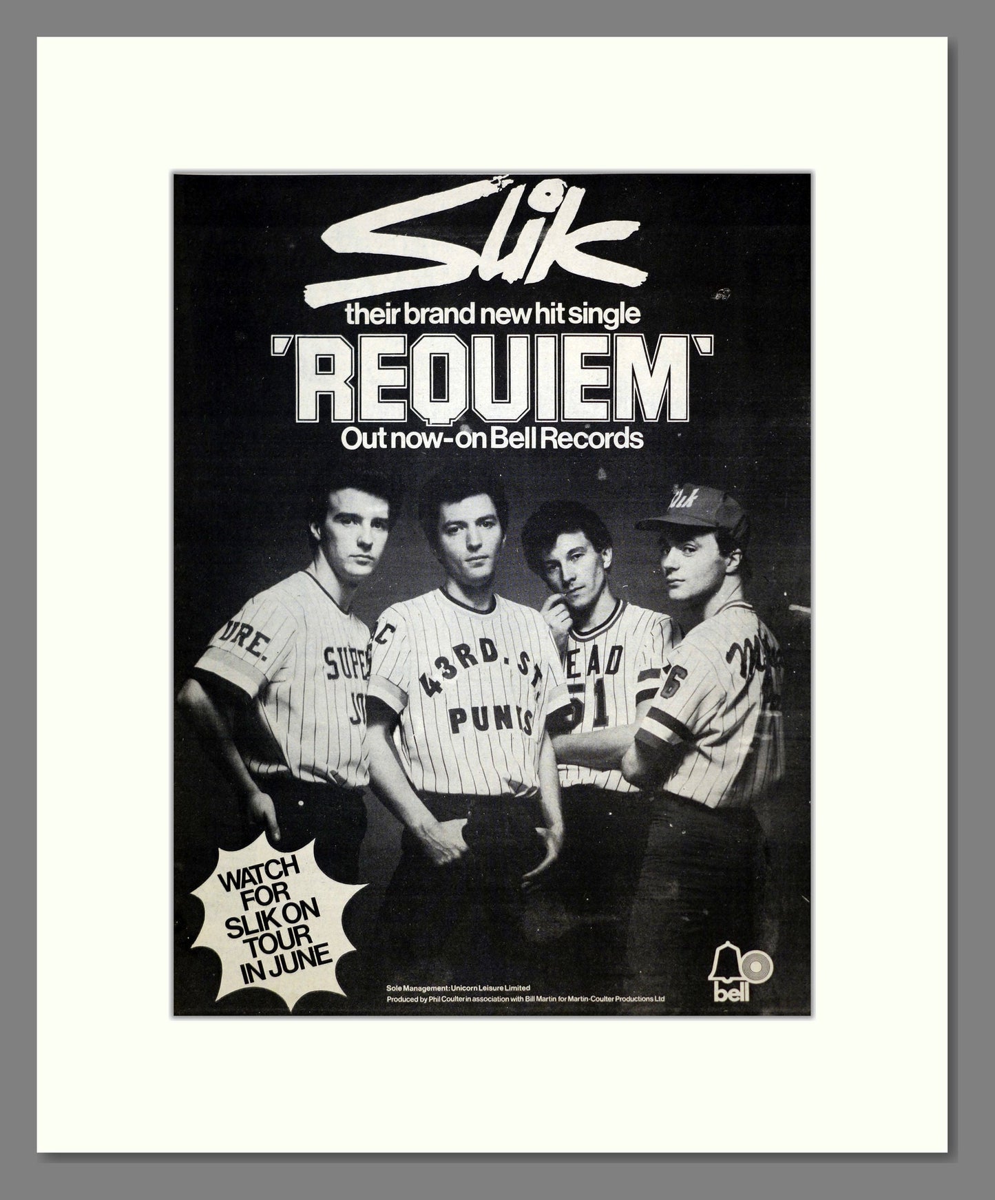 Slik - Requiem. Vintage Advert 1976 (ref AD17565)