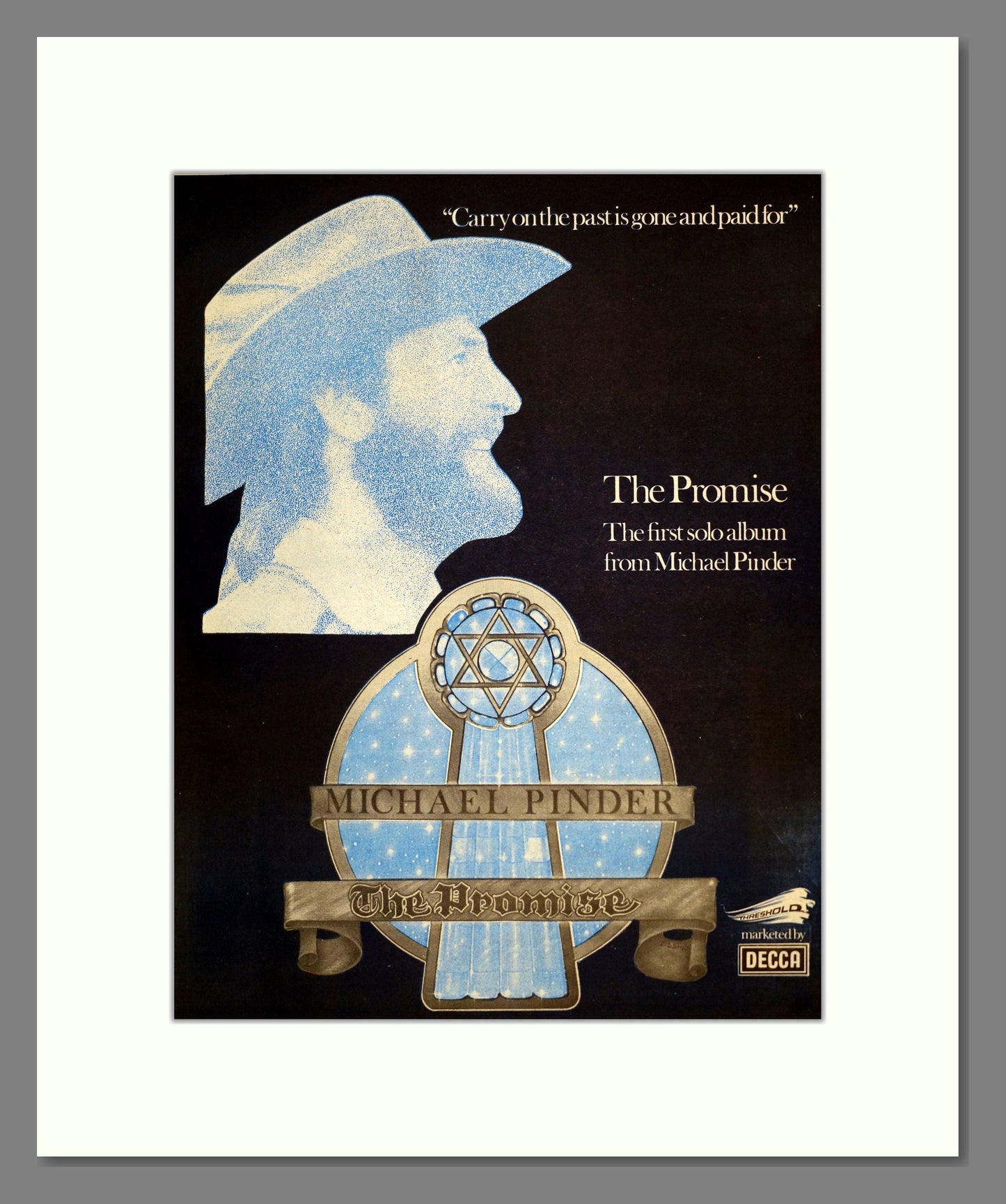 Michael Pinder - The Promise. Vintage Advert 1976 (ref AD17588)