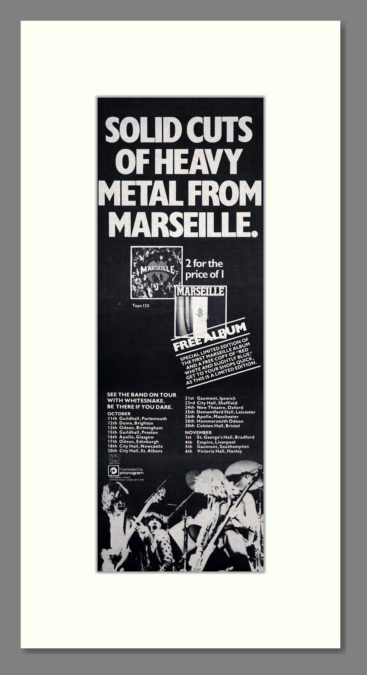 Marseille - Various Albums. Vintage Advert 1979 (ref AD201313)