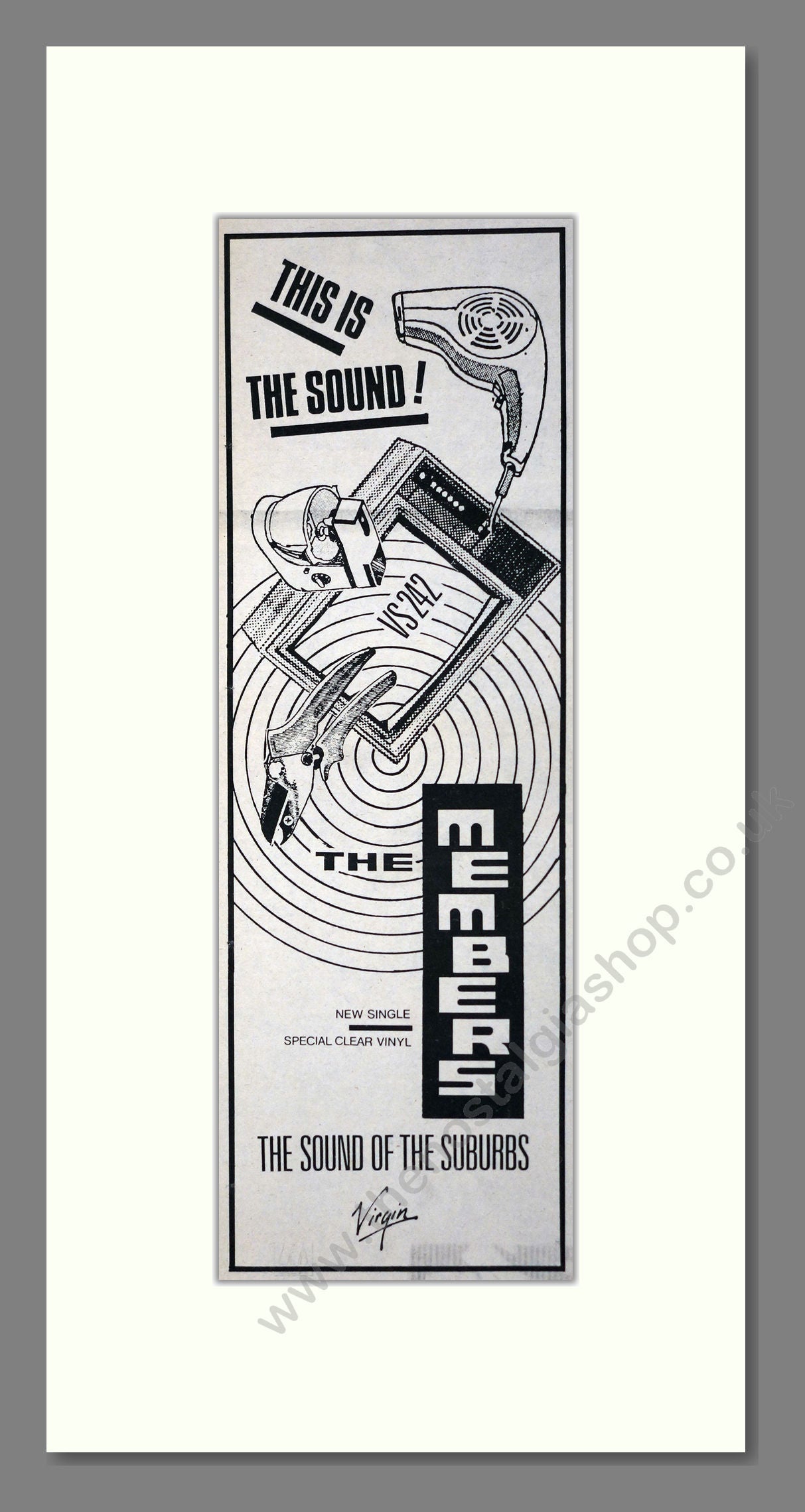 Members (The) - The Sound Of The Suburbs. Vintage Advert 1979 (ref AD201320)