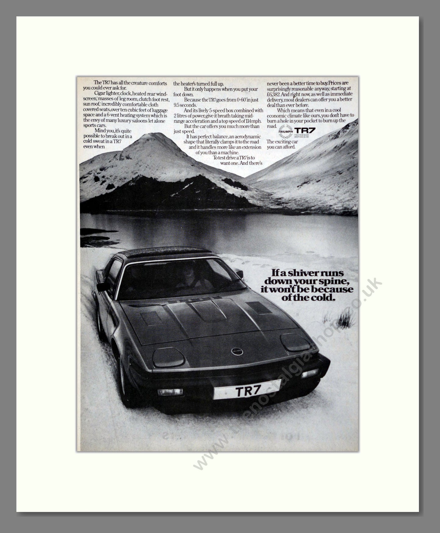 Triumph - TR7. Vintage Advert 1981 (ref AD61236)