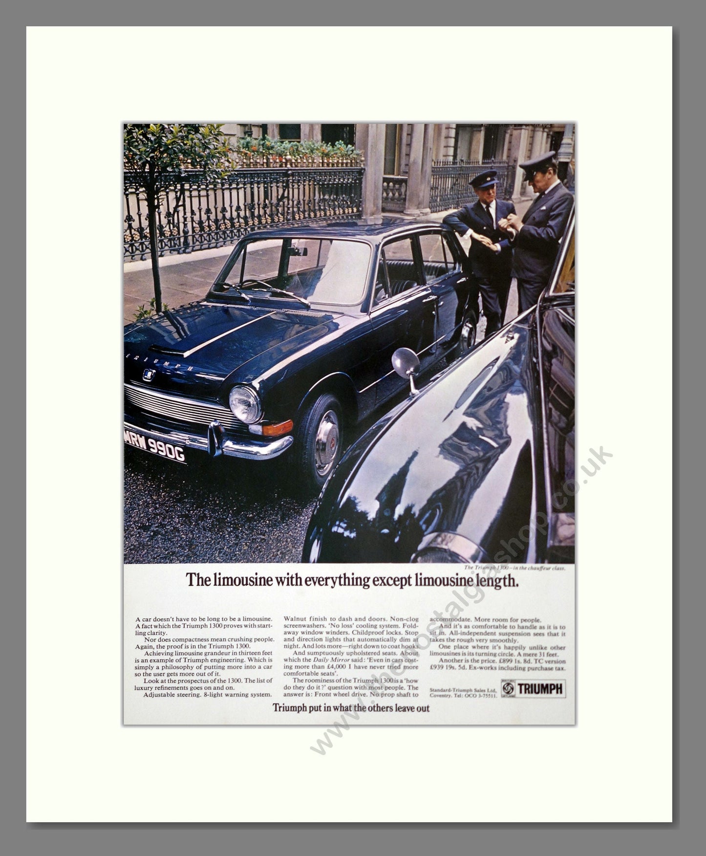 Triumph - 1300. Vintage Advert 1968 (ref AD61361)