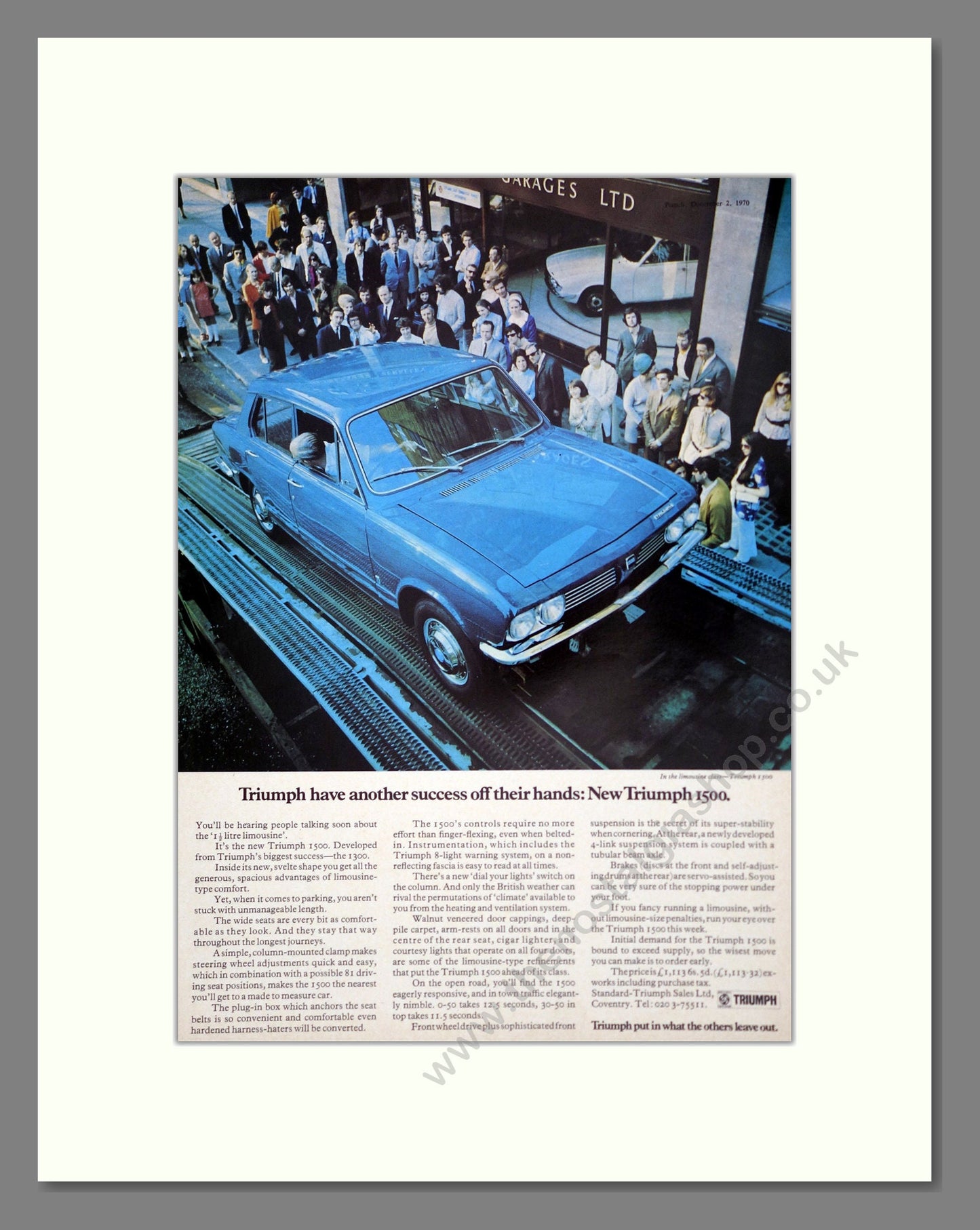 Triumph - 1500. Vintage Advert 1970 (ref AD61363)