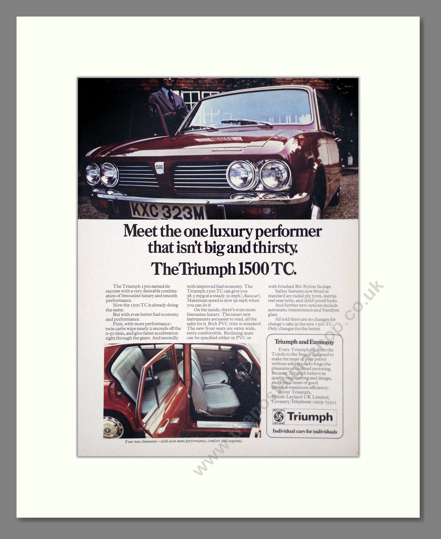 Triumph - 1500 TC. Vintage Advert 1973 (ref AD61365)
