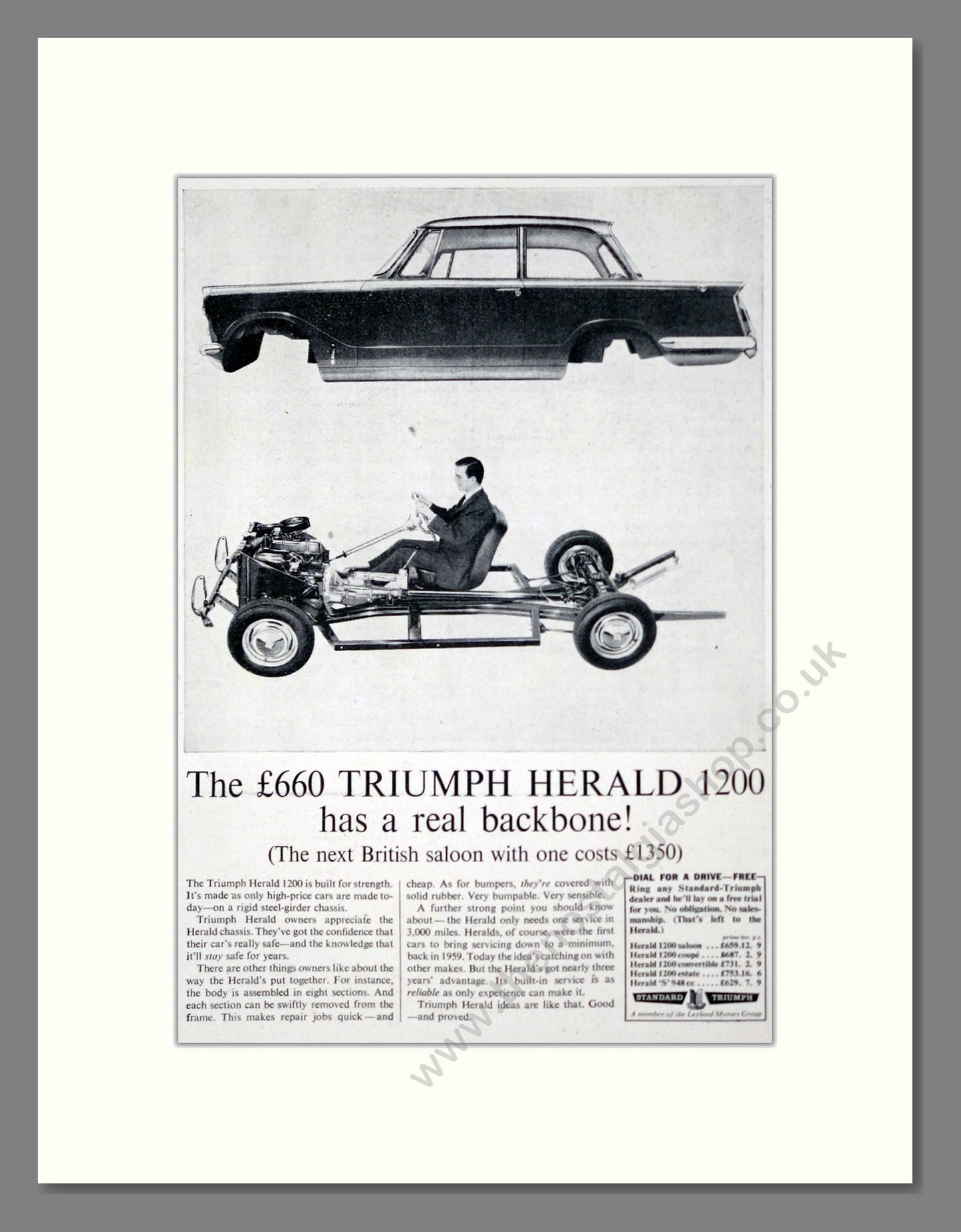 Triumph - Herald 1200. Vintage Advert 1962 (ref AD61412)