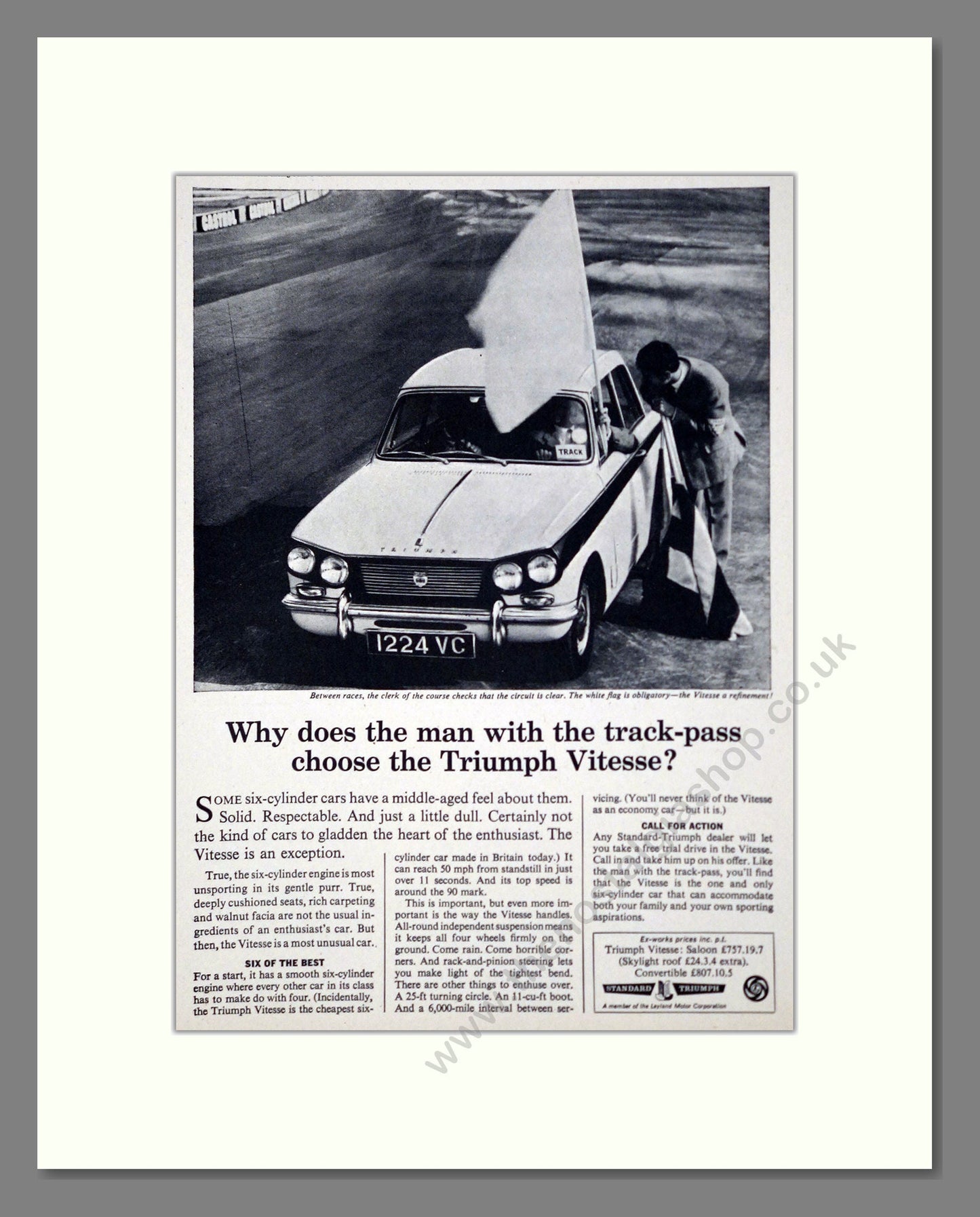 Triumph - Vitesse. Vintage Advert 1965 (ref AD61434)