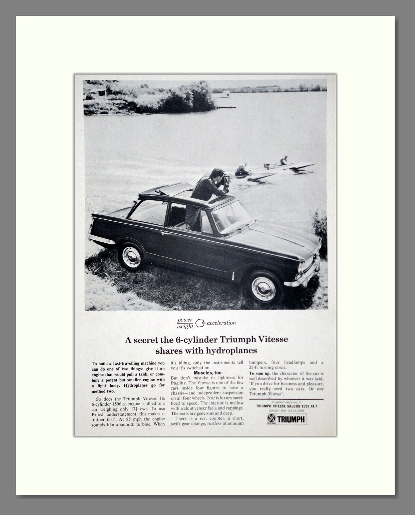 Triumph - Vitesse. Vintage Advert 1966 (ref AD61435)