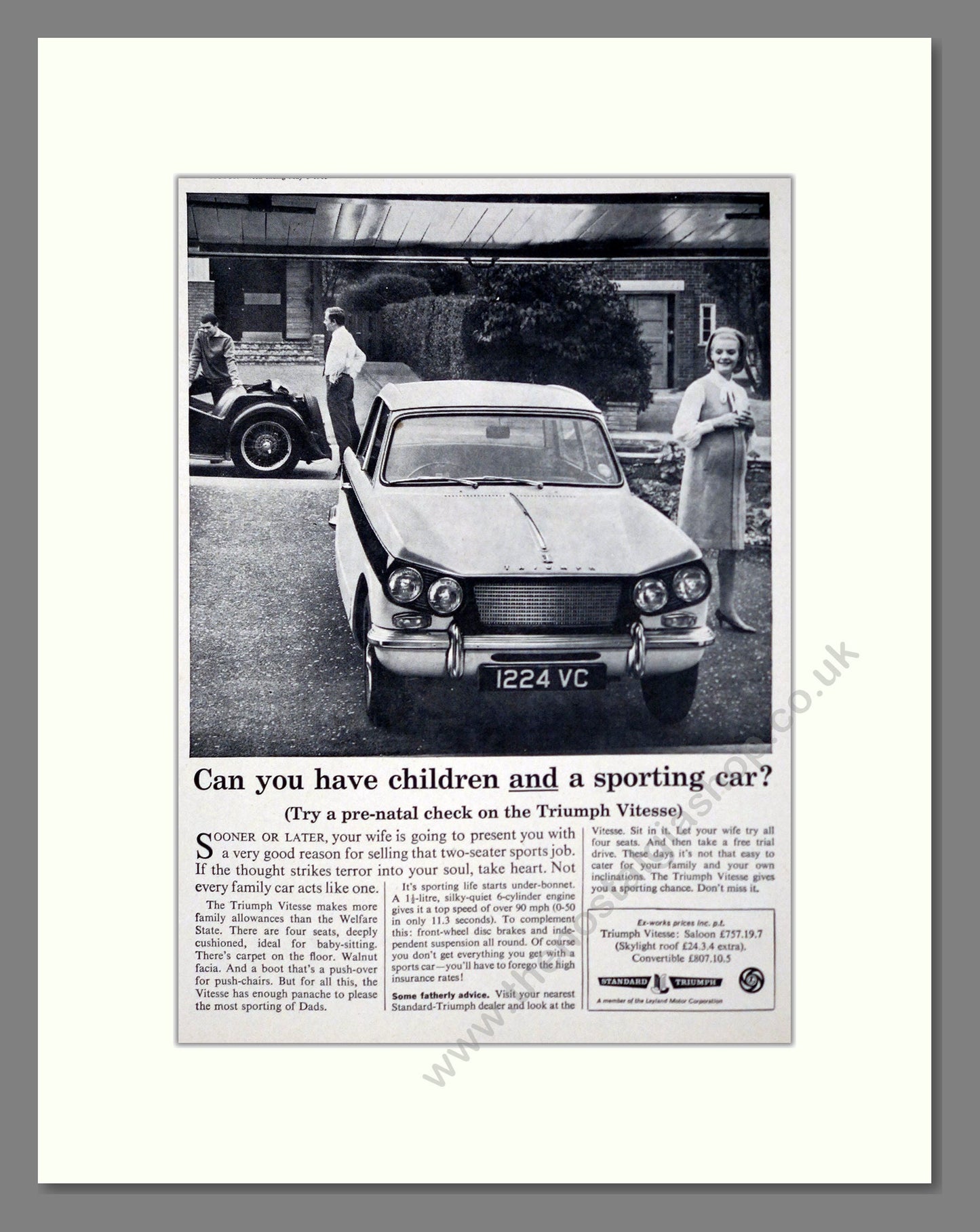 Triumph - Vitesse. Vintage Advert 1965 (ref AD61439)