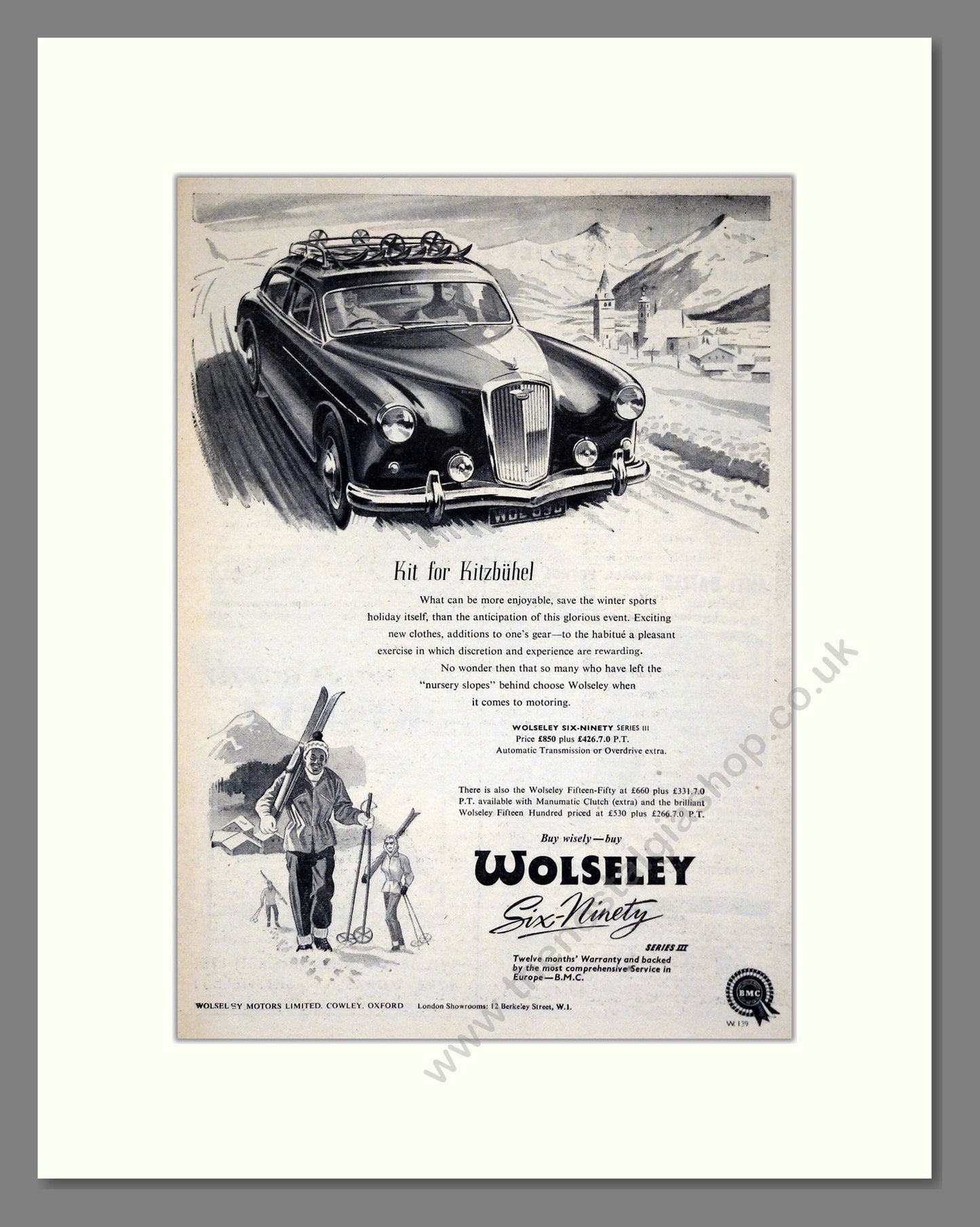 Wolseley - Six-Ninety Series II. Vintage Advert 1958 (ref AD61591)