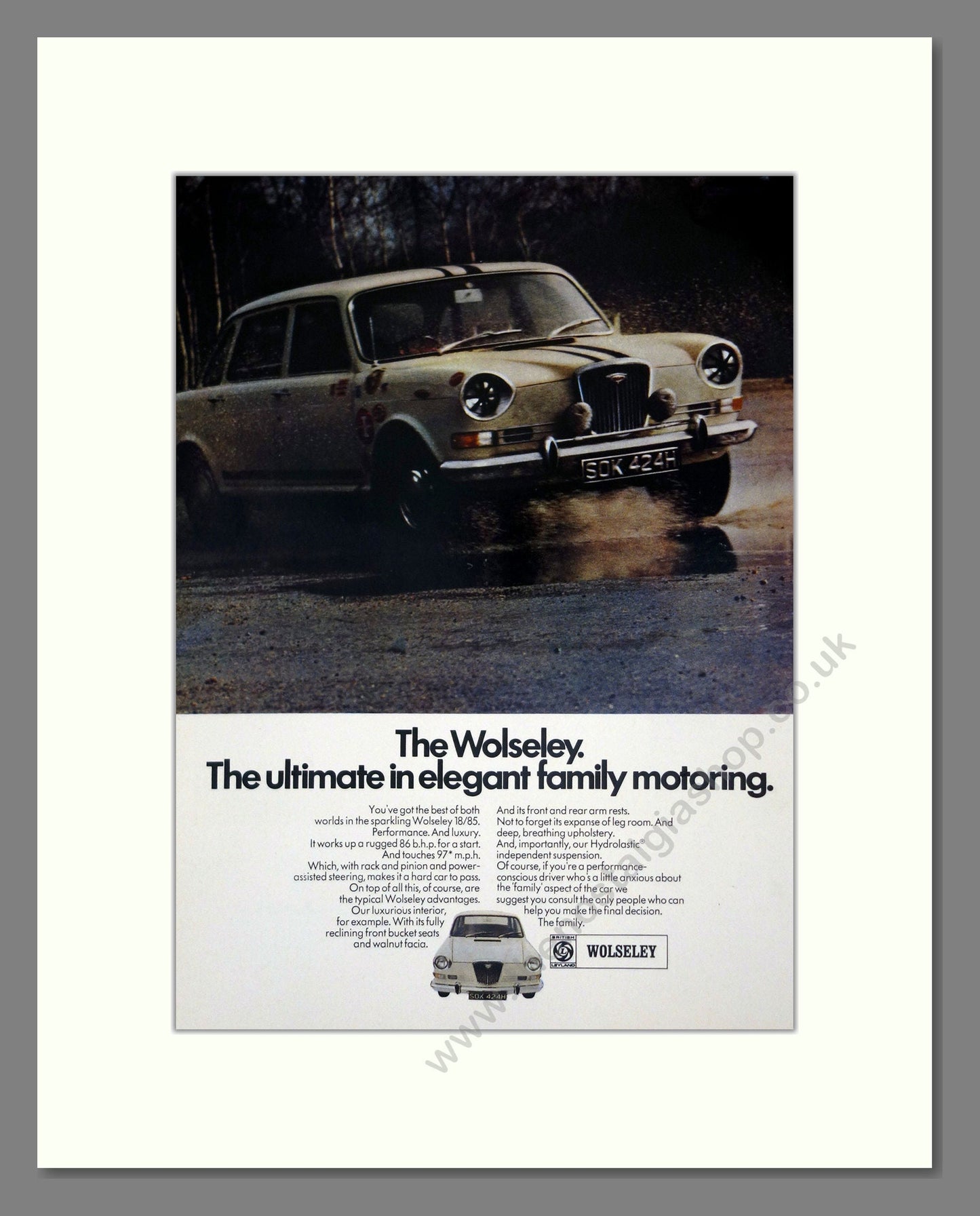 Wolseley - 18/85. Vintage Advert 1970 (ref AD61604)