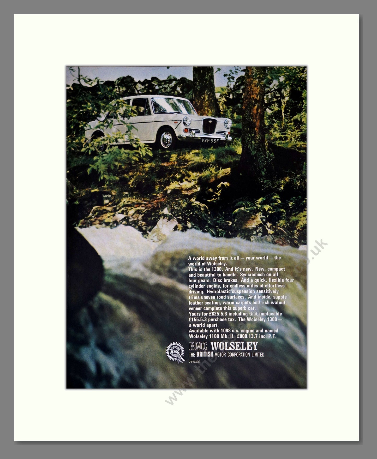 Wolseley - 1300. Vintage Advert 1968 (ref AD61617)