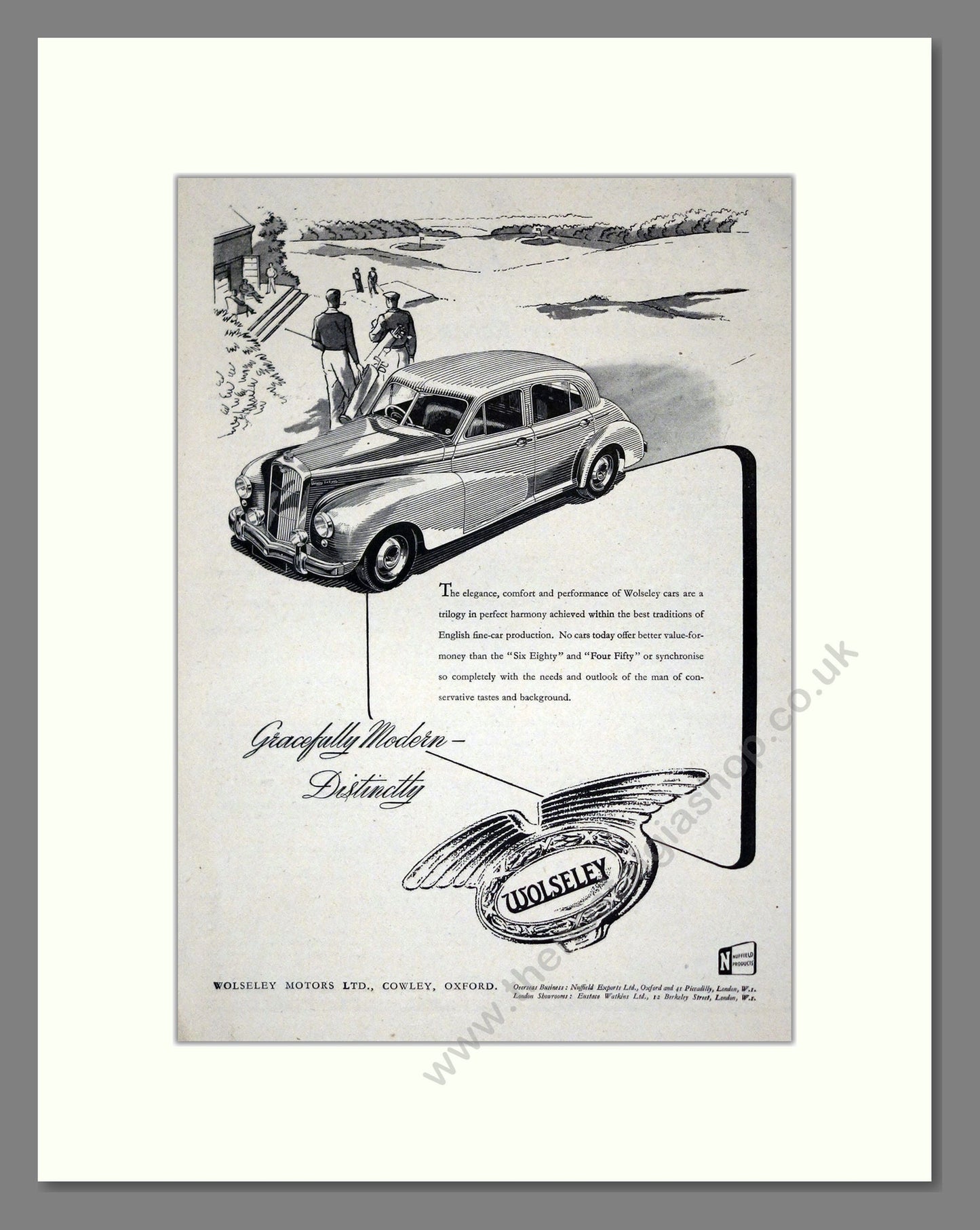 Wolseley - Six Eighty / Four Fifty. Vintage Advert 1952 (ref AD61681)