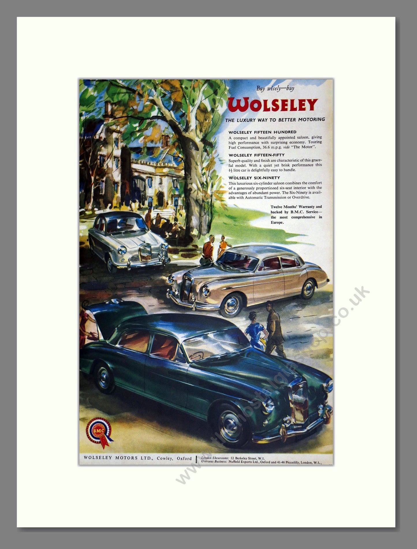 Wolseley - FIfteen-Fifty / 1500 / Six Ninety. Vintage Advert 1958 (ref AD61682)