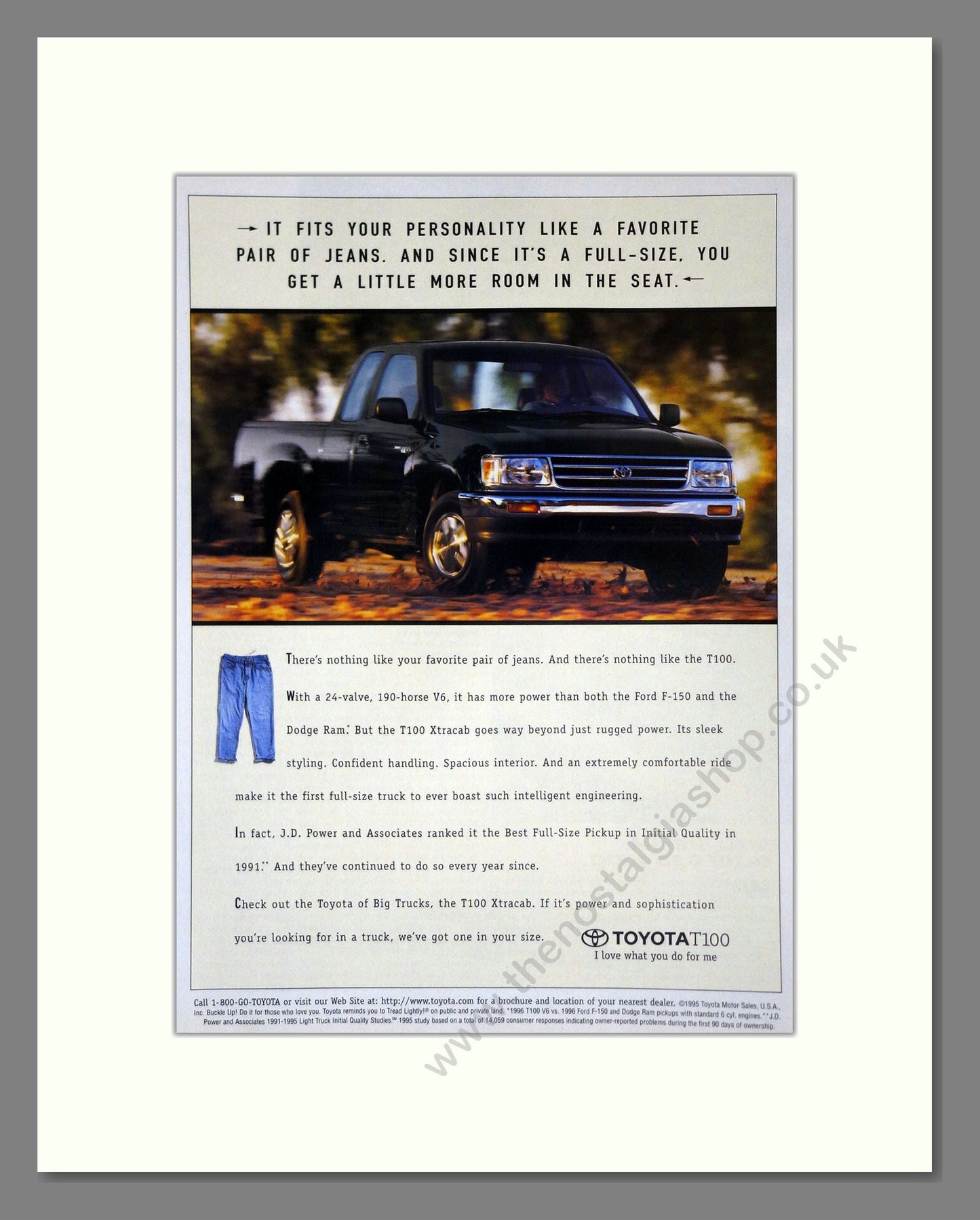 Toyota - T100. Vintage Advert 1996 (ref AD61687)