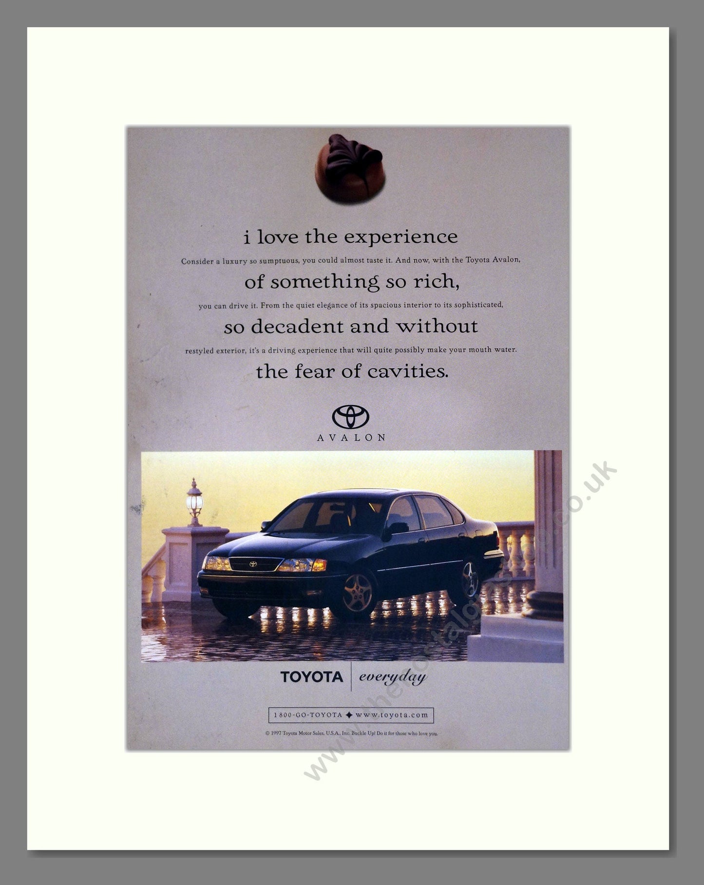Toyota - Avalon. Vintage Advert 1998 (ref AD61695)