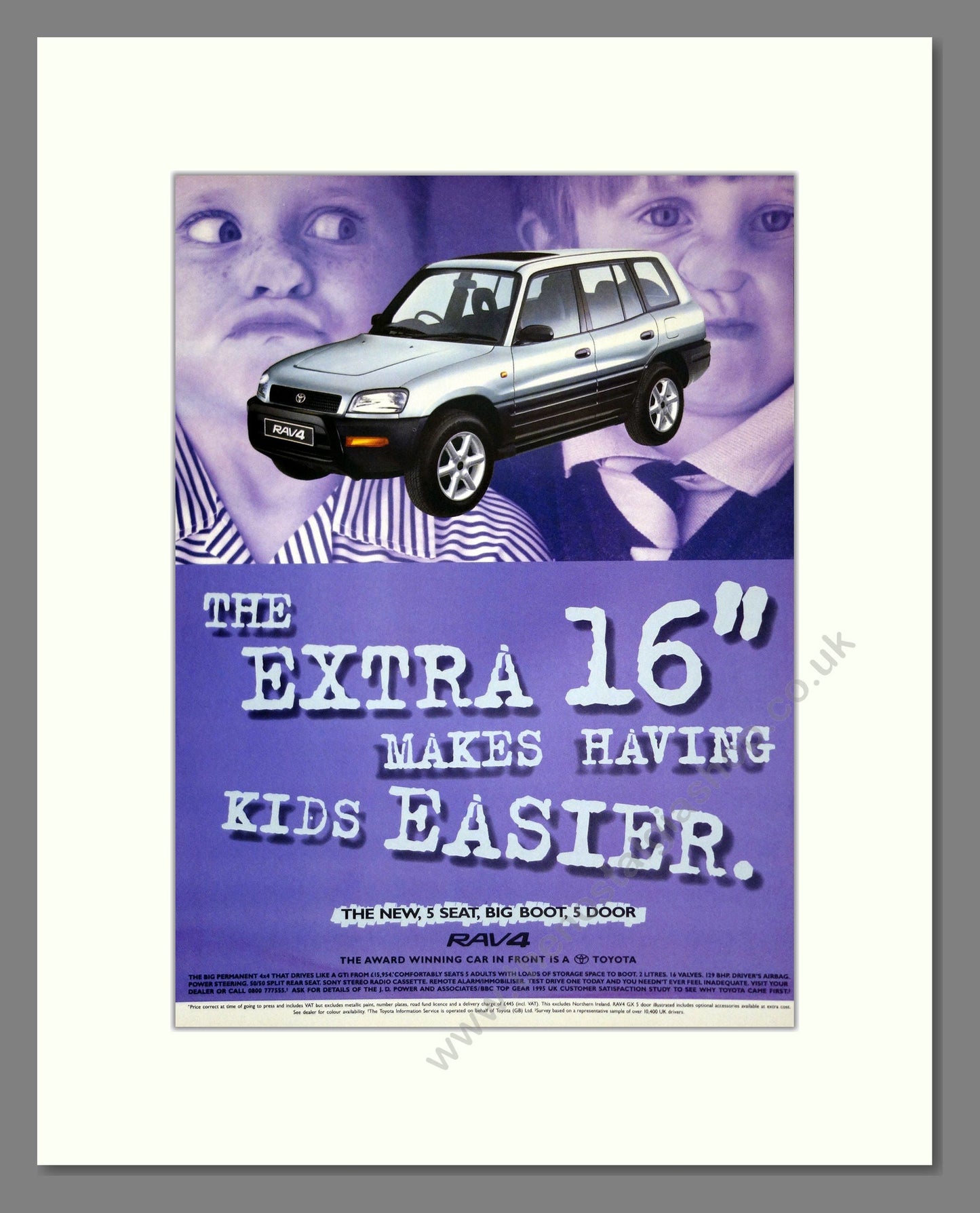 Toyota - RAV4. Vintage Advert 1995 (ref AD61782)
