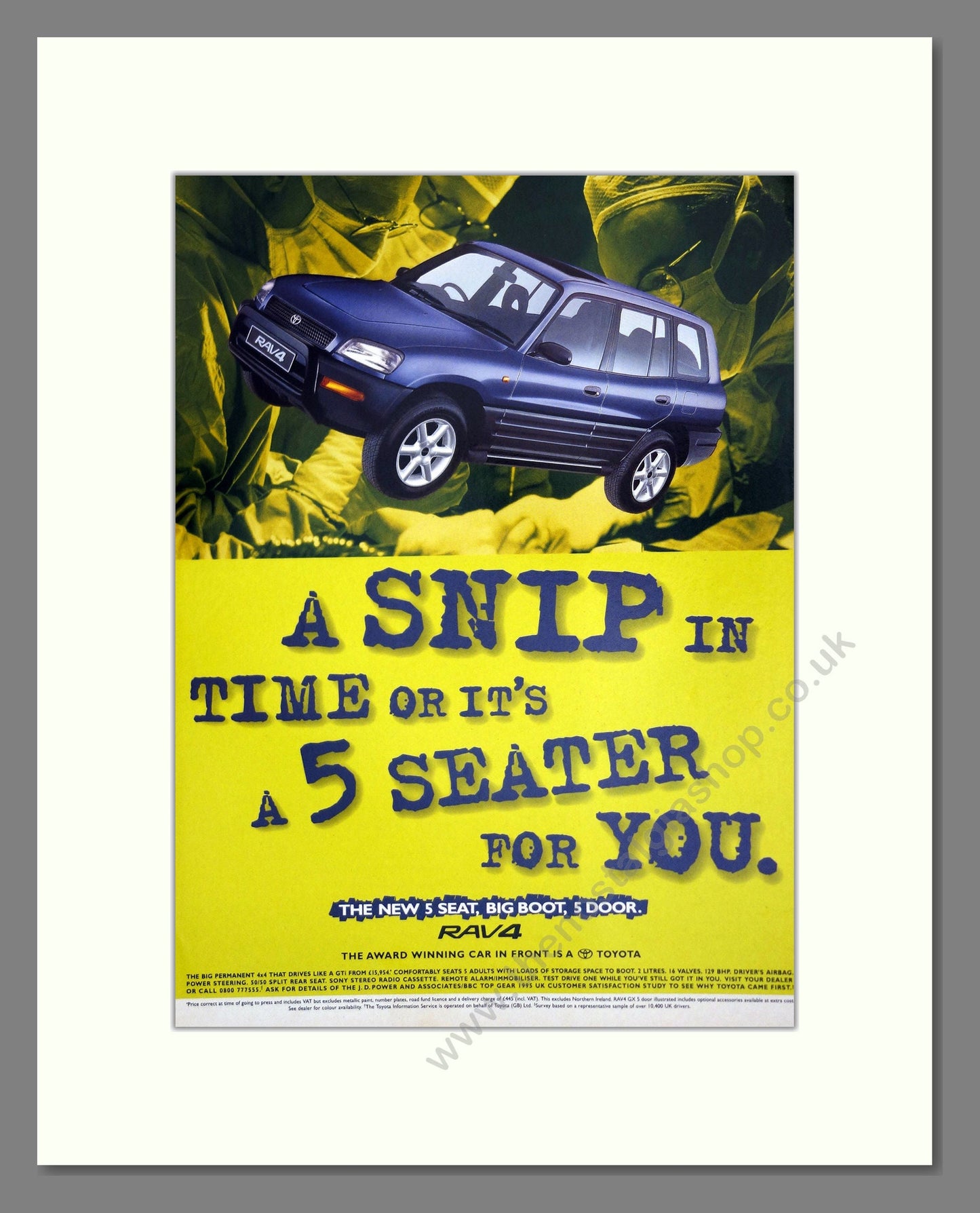 Toyota - RAV4. Vintage Advert 1995 (ref AD61785)