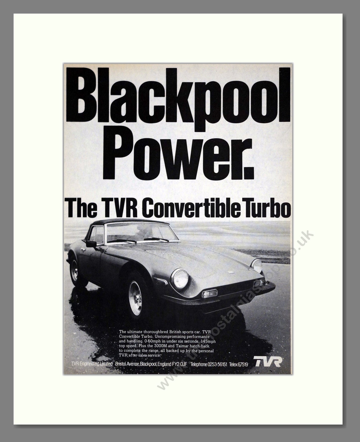 TVR - Convertible. Vintage Advert 1979 (ref AD61831)